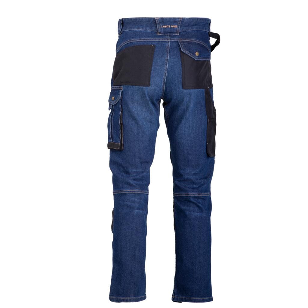 Jeans Trousers with Reinforcements, Blue, CE, LAHTI