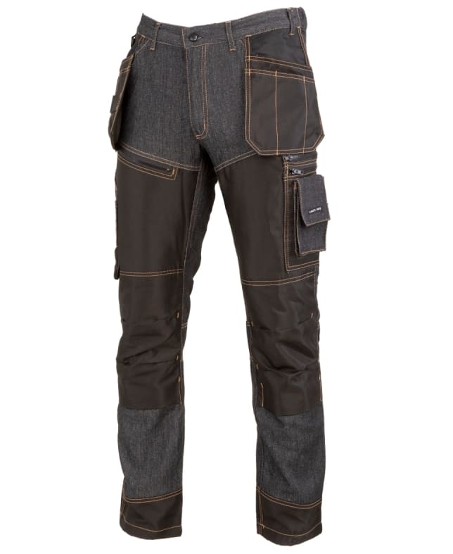 Jeans Trousers m, Black, with Reinforcements, CE, LAHTI