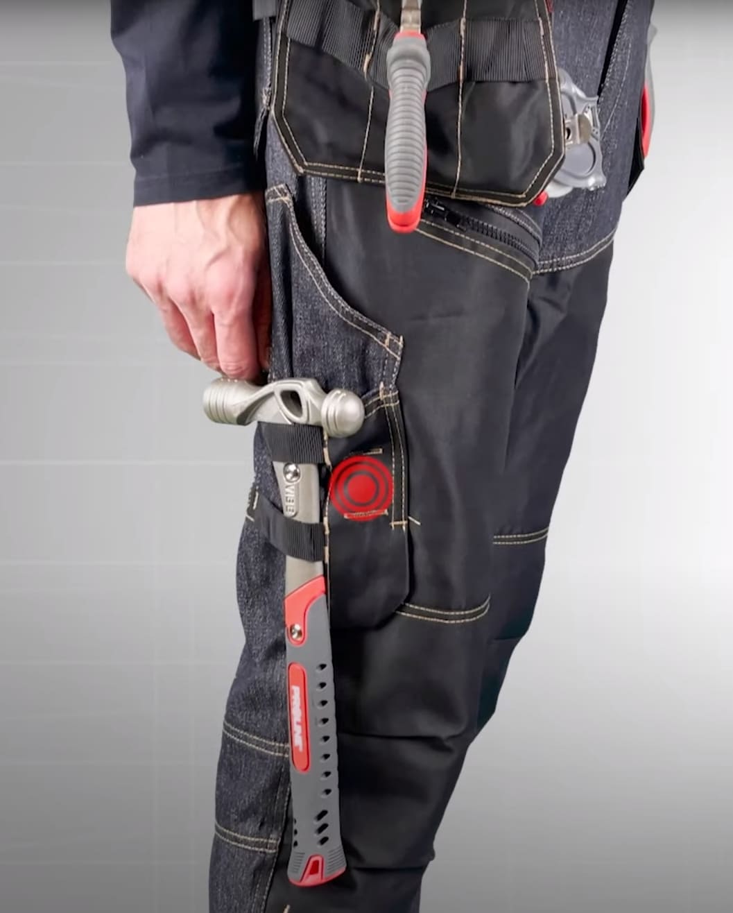 Jeans Trousers m, Black, with Reinforcements, CE, LAHTI