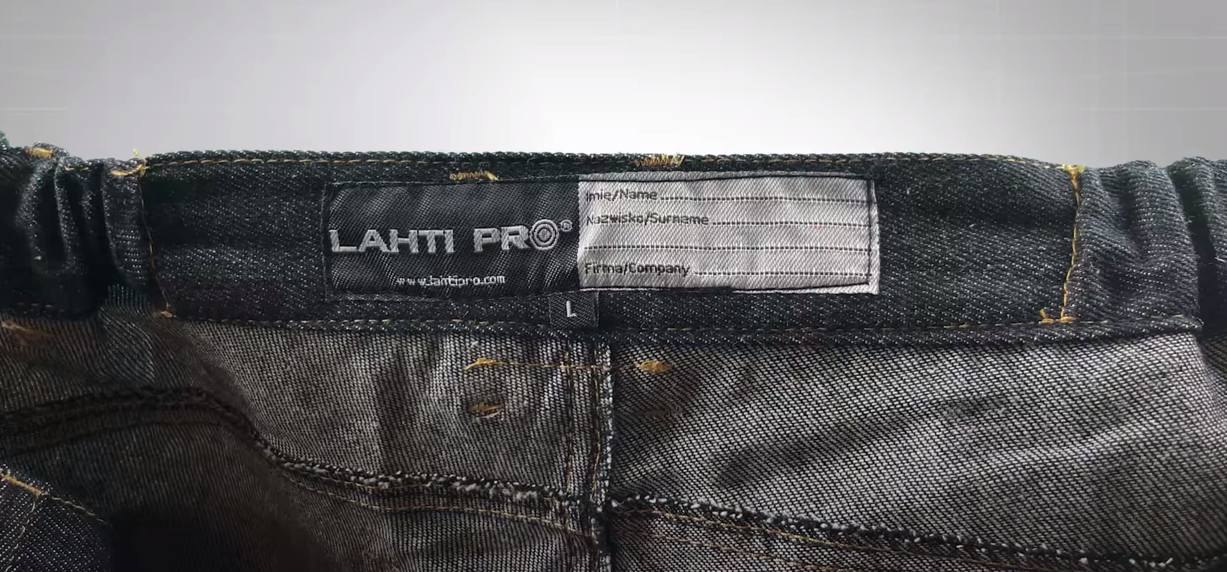 Jeans Trousers m, Black, with Reinforcements, CE, LAHTI