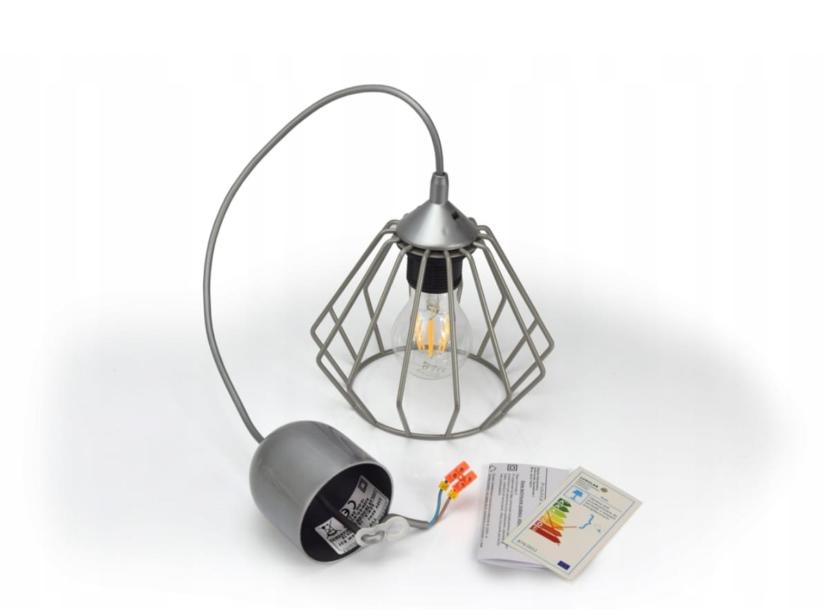 Metal Ceiling Lamp in Rustic Industrial Design