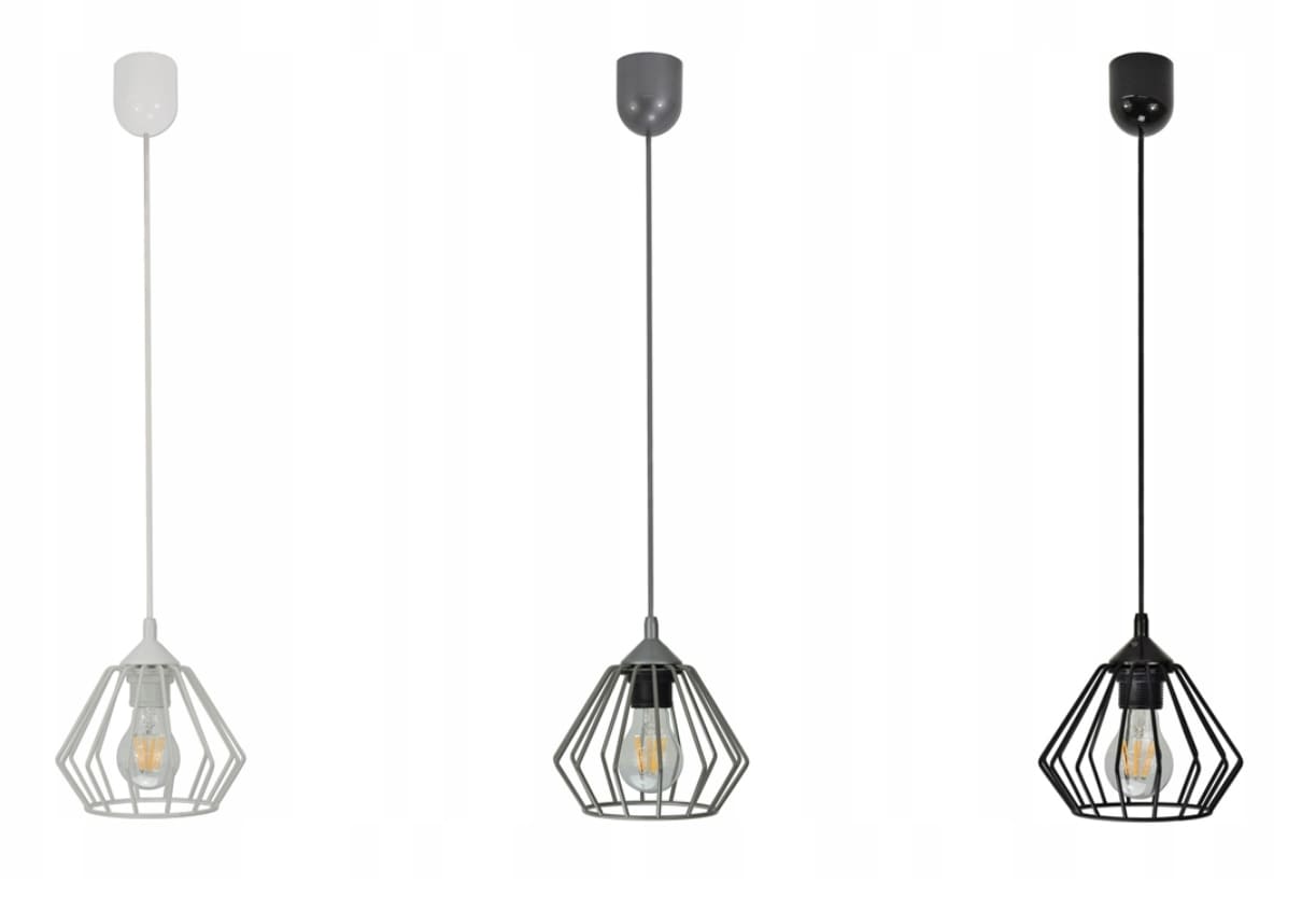 Metal Ceiling Lamp in Rustic Industrial Design
