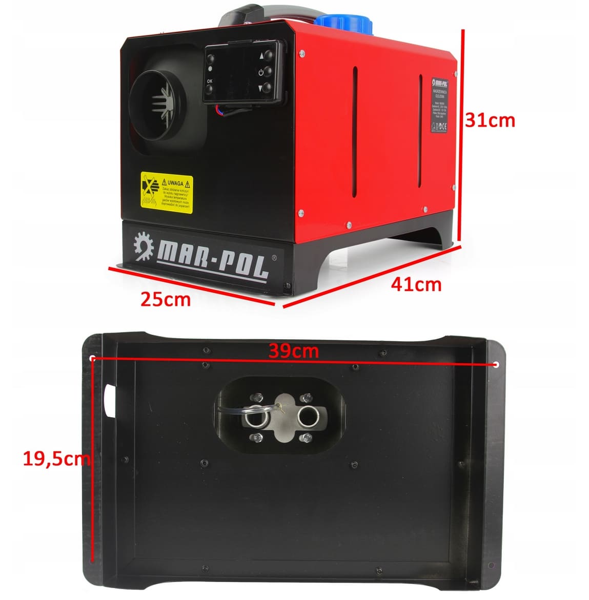 Diesel Heater, Mobile Oil-Powered Heater Fan 8kW 12V / 230V Air Blower