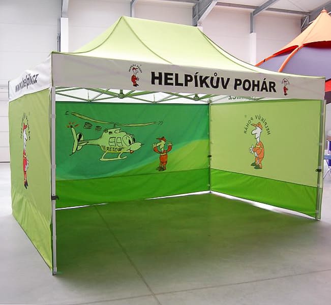 Professionellt Snabbtält 3 x 4.5m Aluminium A40H Premium PVC 320g/m² UV50+ EU, Plinth