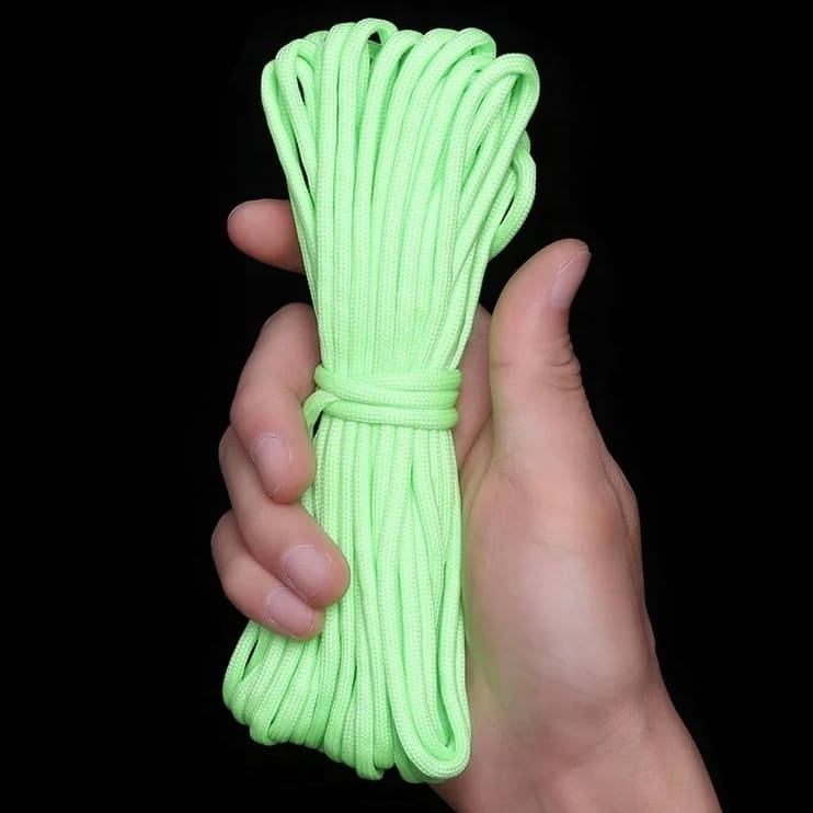 Heavy-duty tent pegs 10pcs (tent stakes), 30 cm long screw-in with handles and strong self-luminous guyline (tent rope) 4 x 3m
