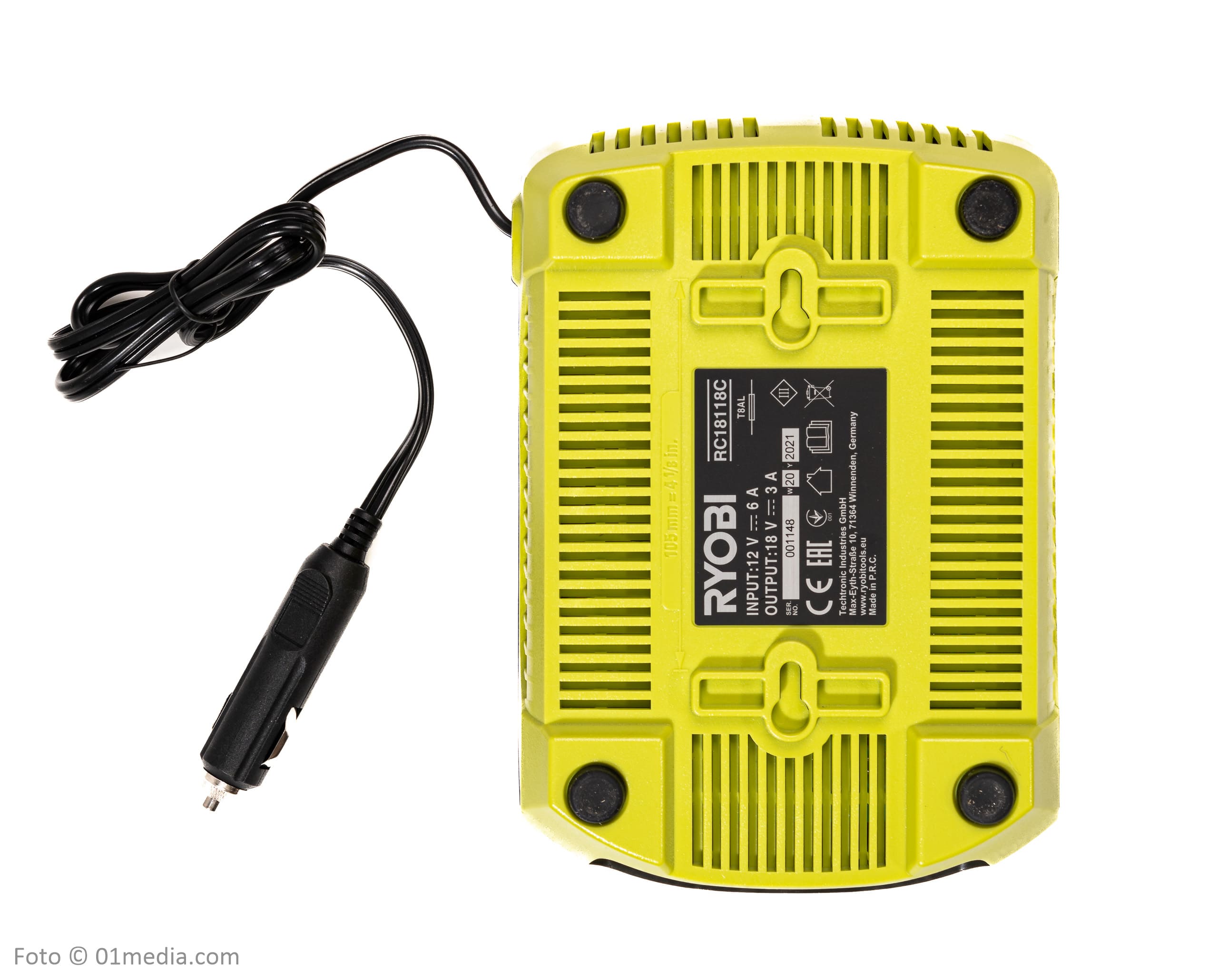 Batteriladdare för bil, billaddare, 18V, Ryobi One+
