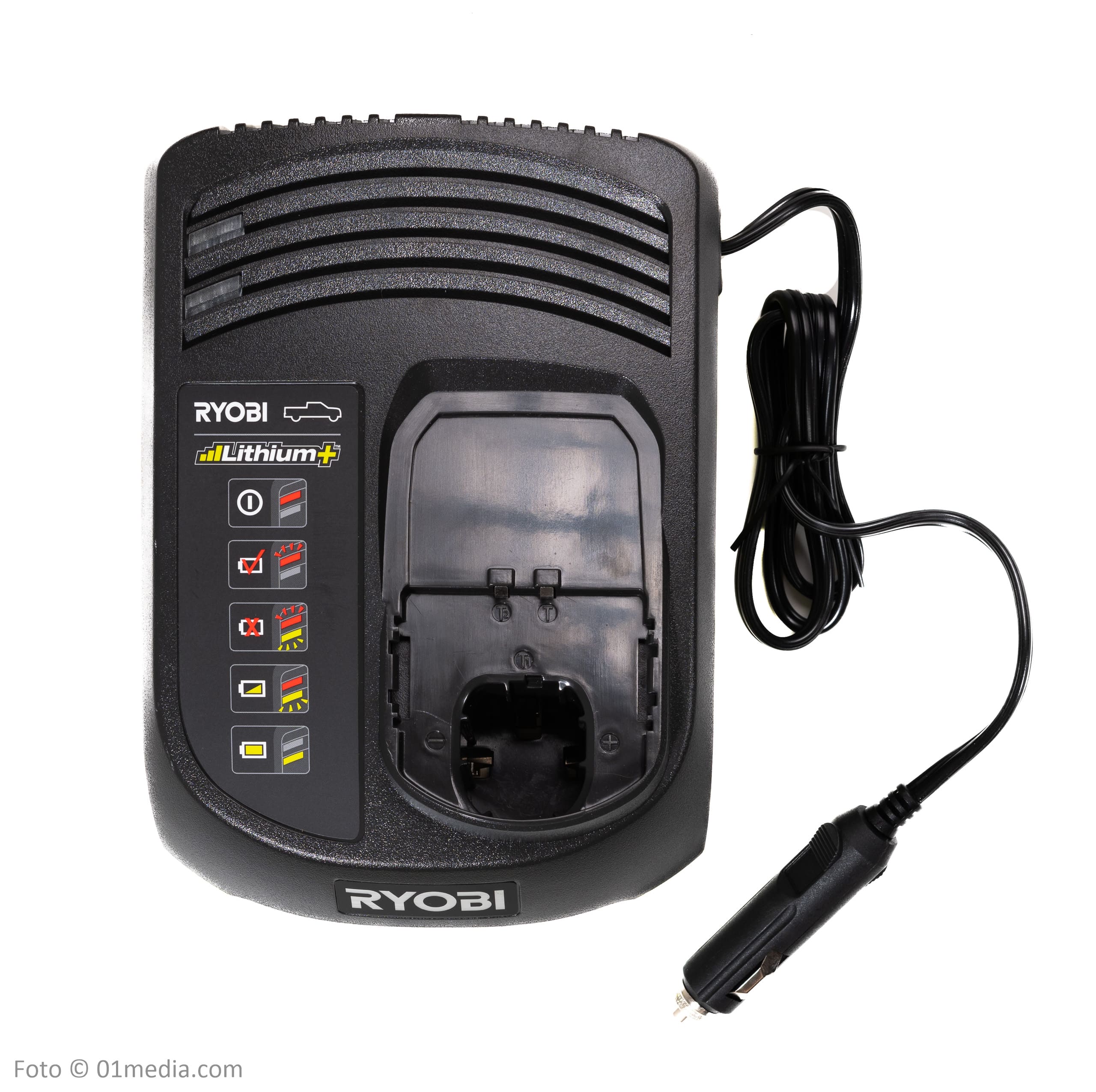 Batteriladdare för bil, billaddare, 18V, Ryobi One+
