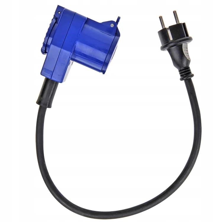 Adapter kabel 40 cm CEE till 230V, 3 x 1, 5 mm², camping