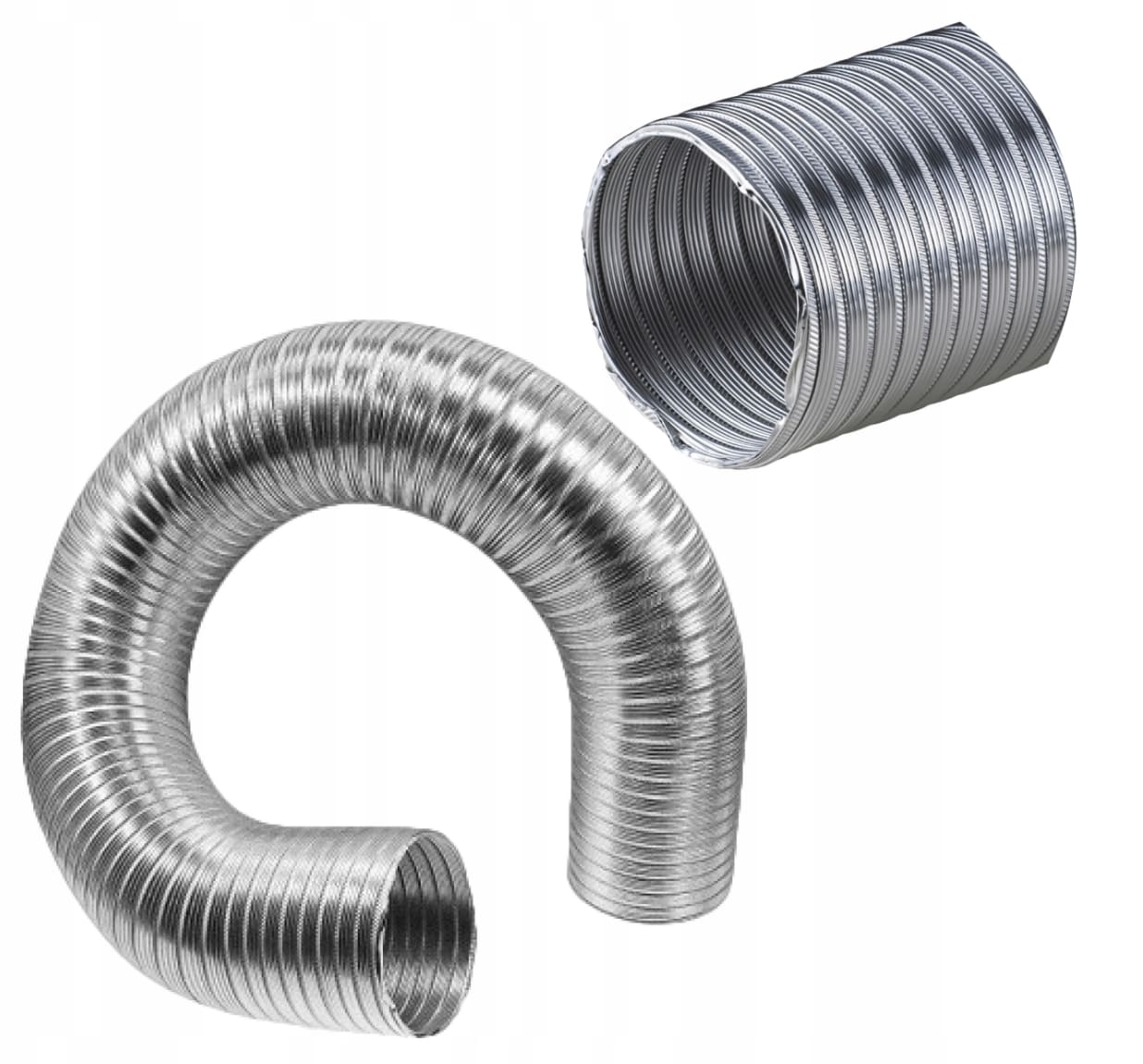 Flexrör 110 mm aluminium, 1-3 meter
