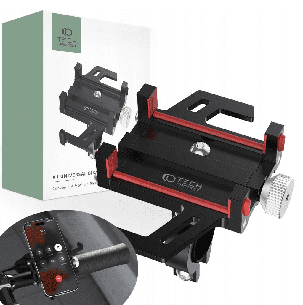 Smartphone Bike Mount, V1 Universal, Aluminum, Tech-Protect