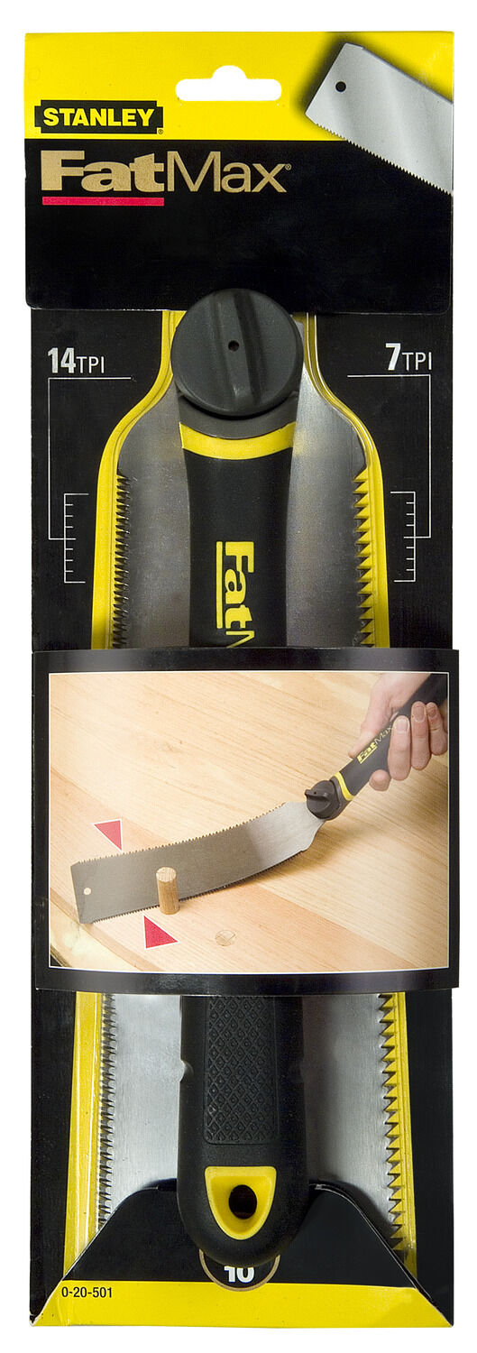 Japanskt såg, dragsåg, dubbelsidig 250 mm 17i8z [K], STANLEY 20-501