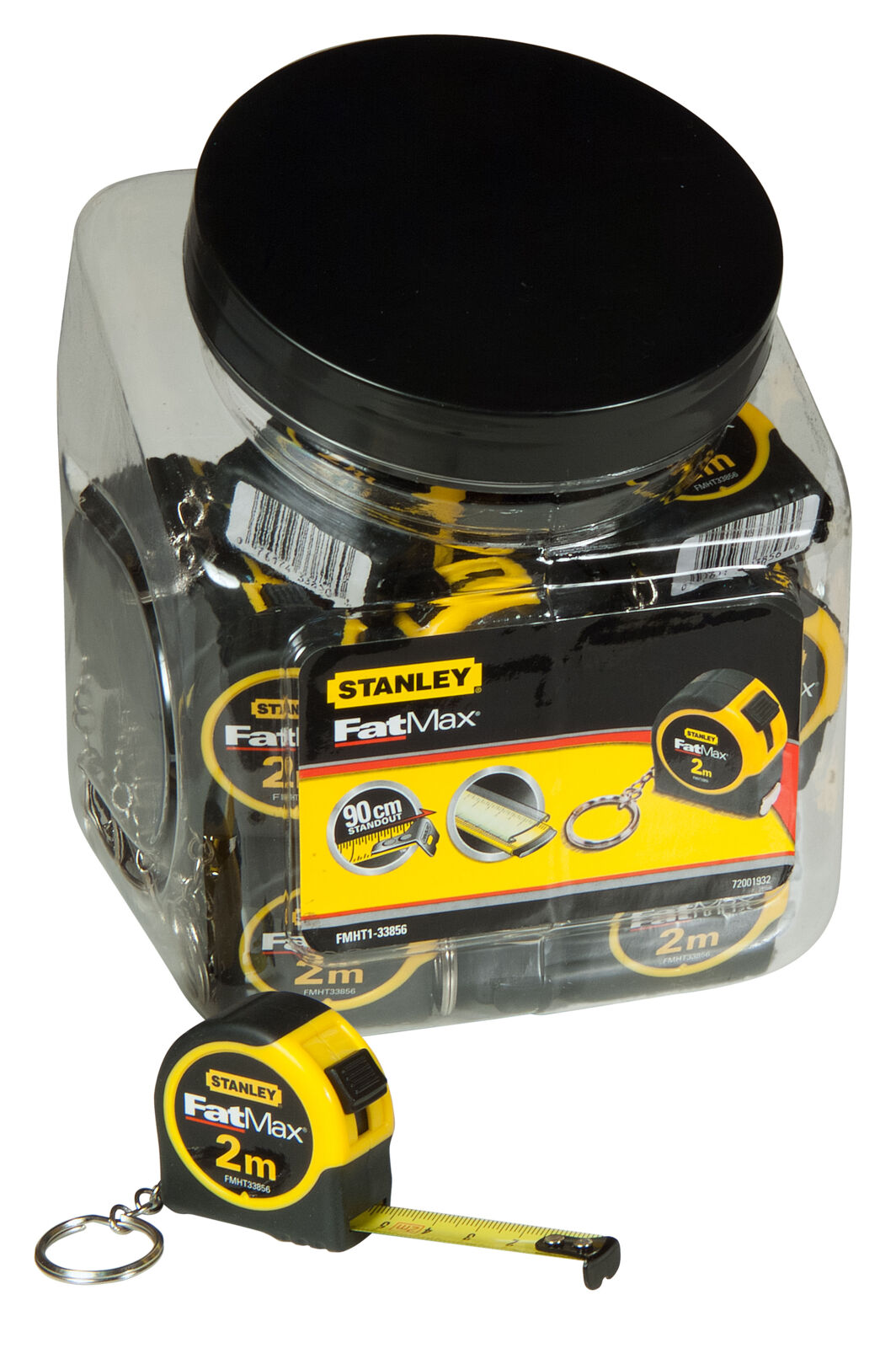 Keychain measure 2 m, bulk container x36 | Stanley