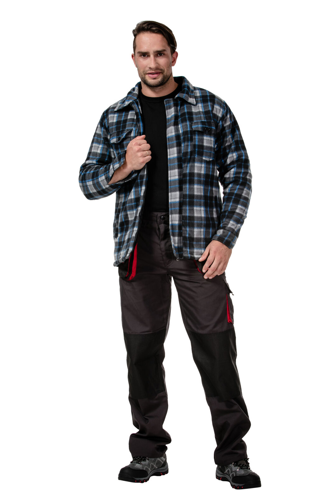 Jacket, Padded, Fleece, Grey-Blue, S , CE, LAHTI PRO