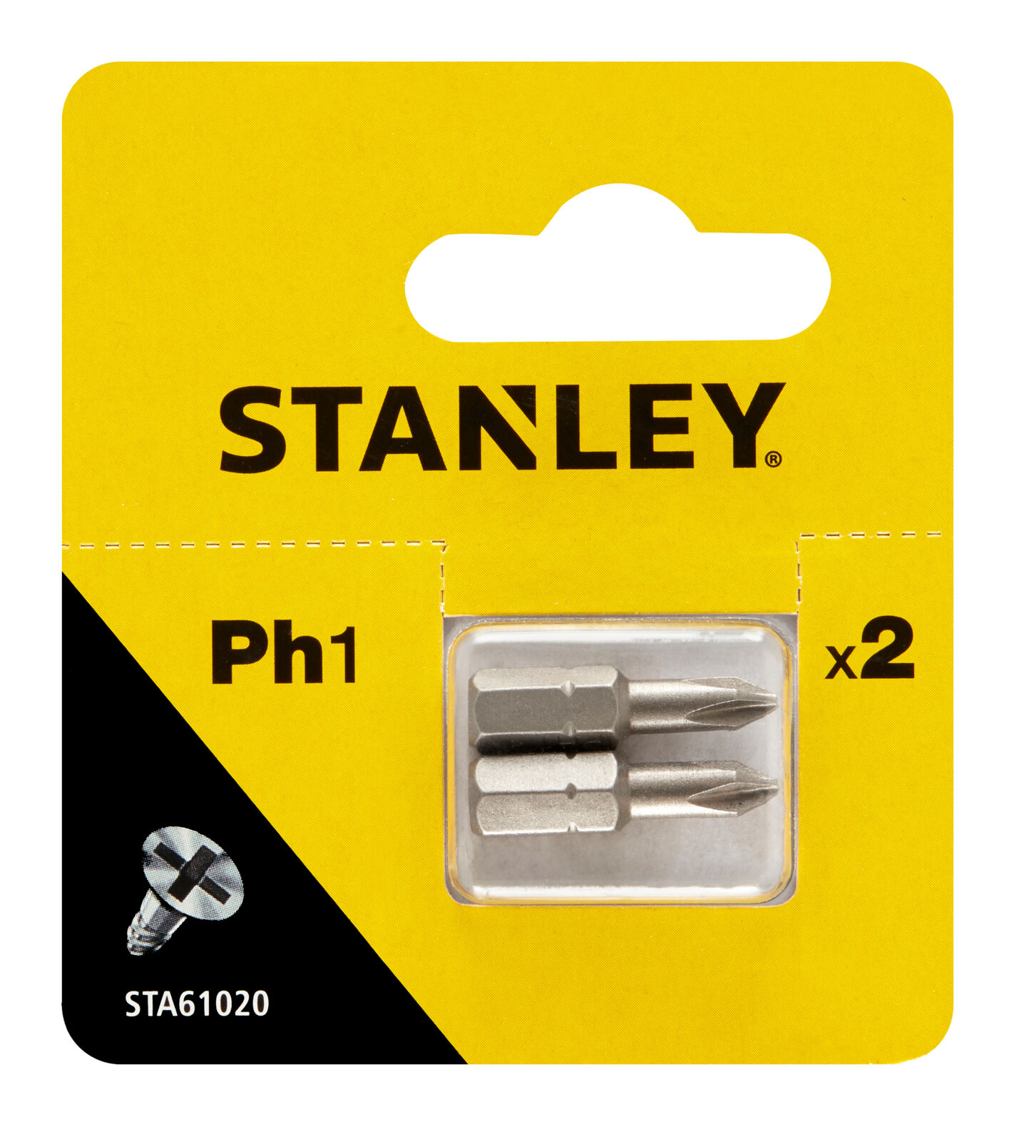 Phillips PH1 Bits 25 mm, 2 pcs | Stanley