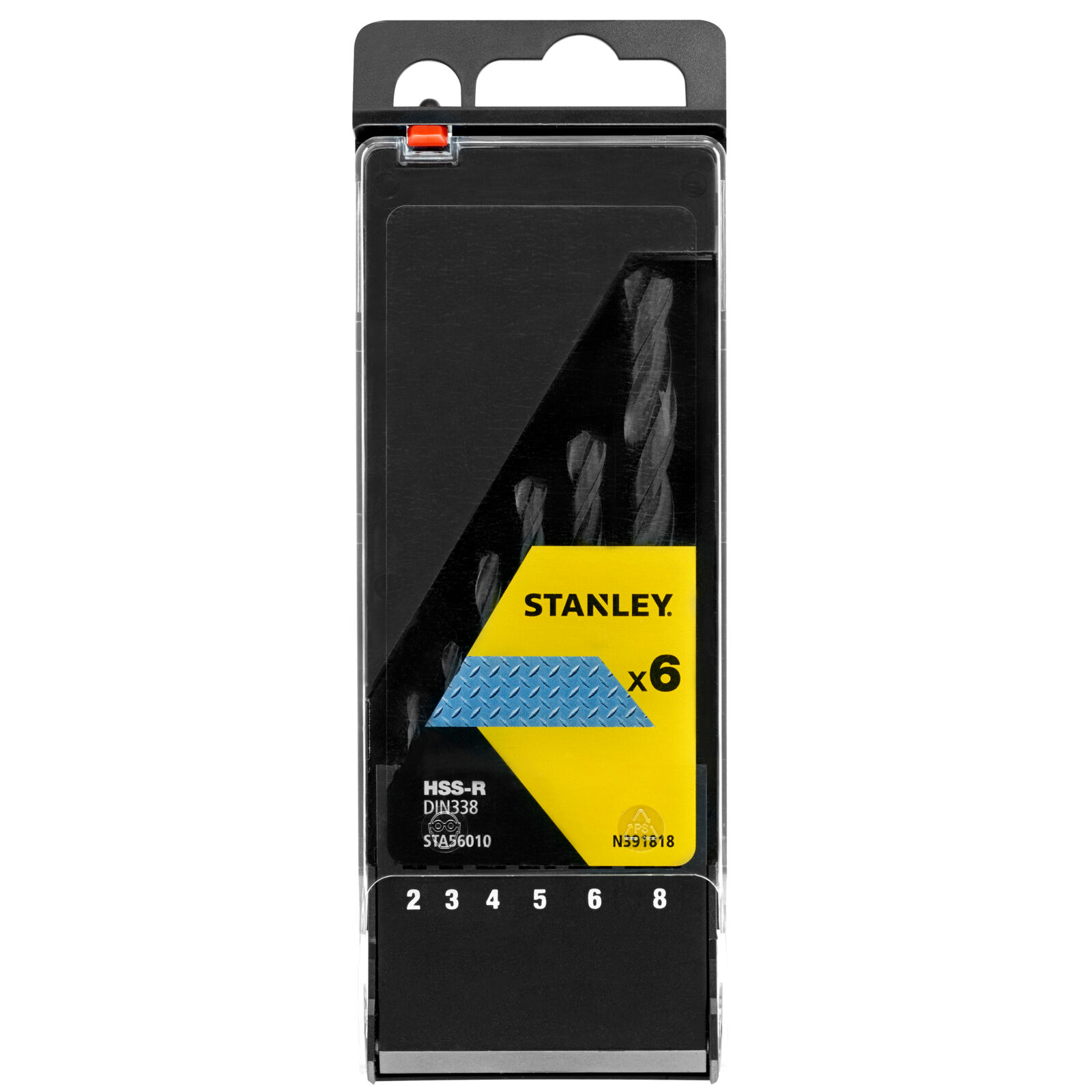 HSS-R Metal Drill Bit Set 6 pcs | Stanley