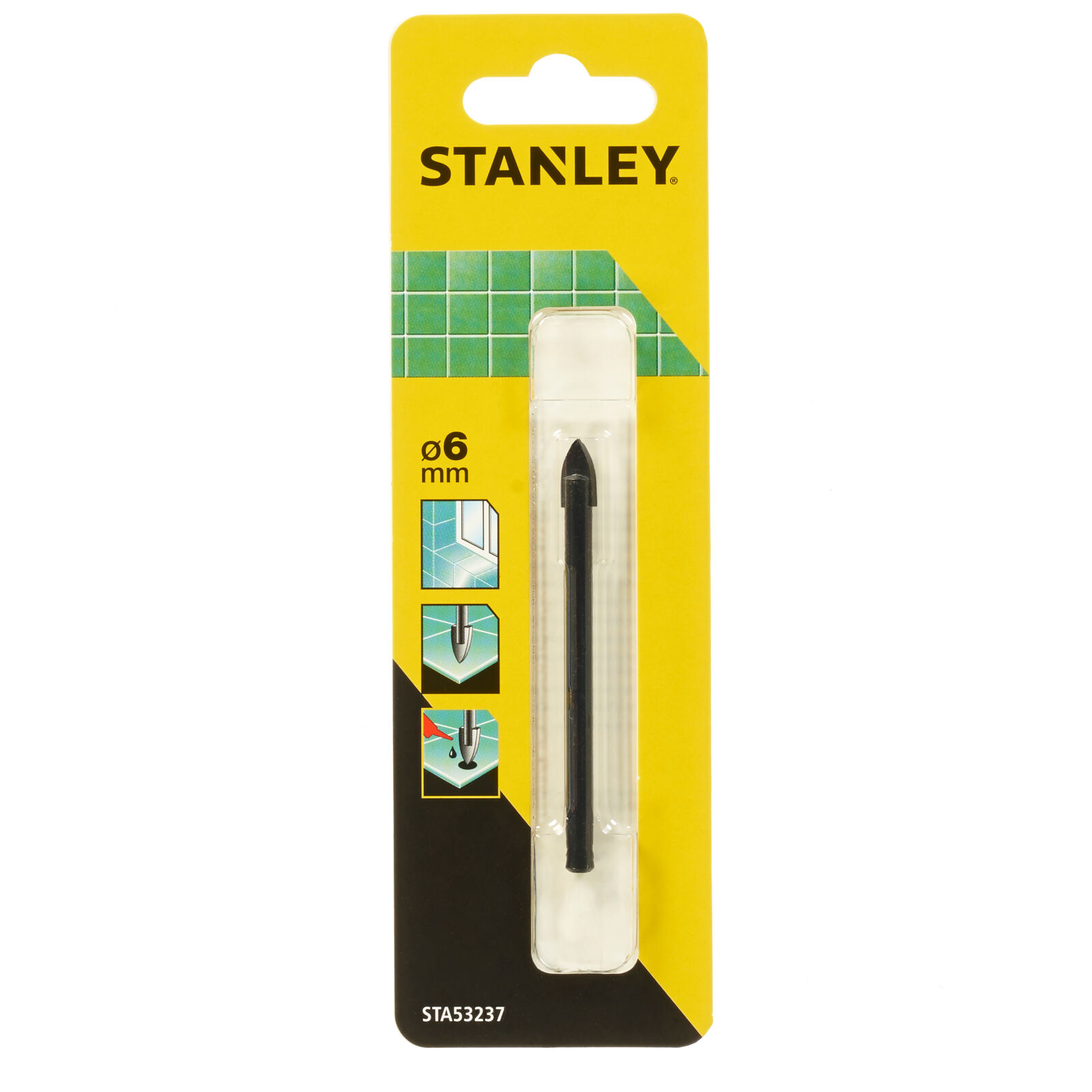 Glas- och kakelborr 6 mm | Stanley