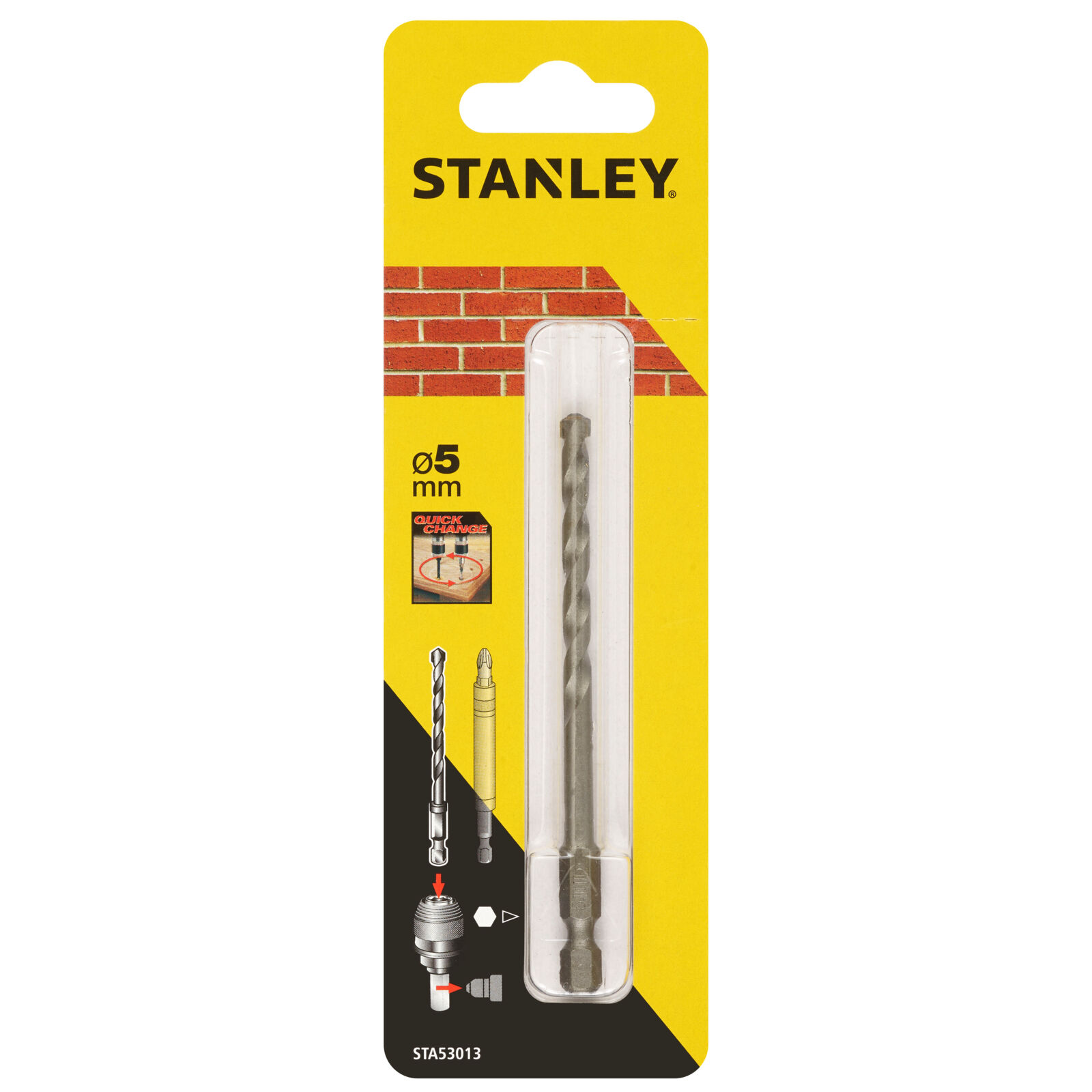 Masonry drill bit with hex shank 5 mm | Stanley