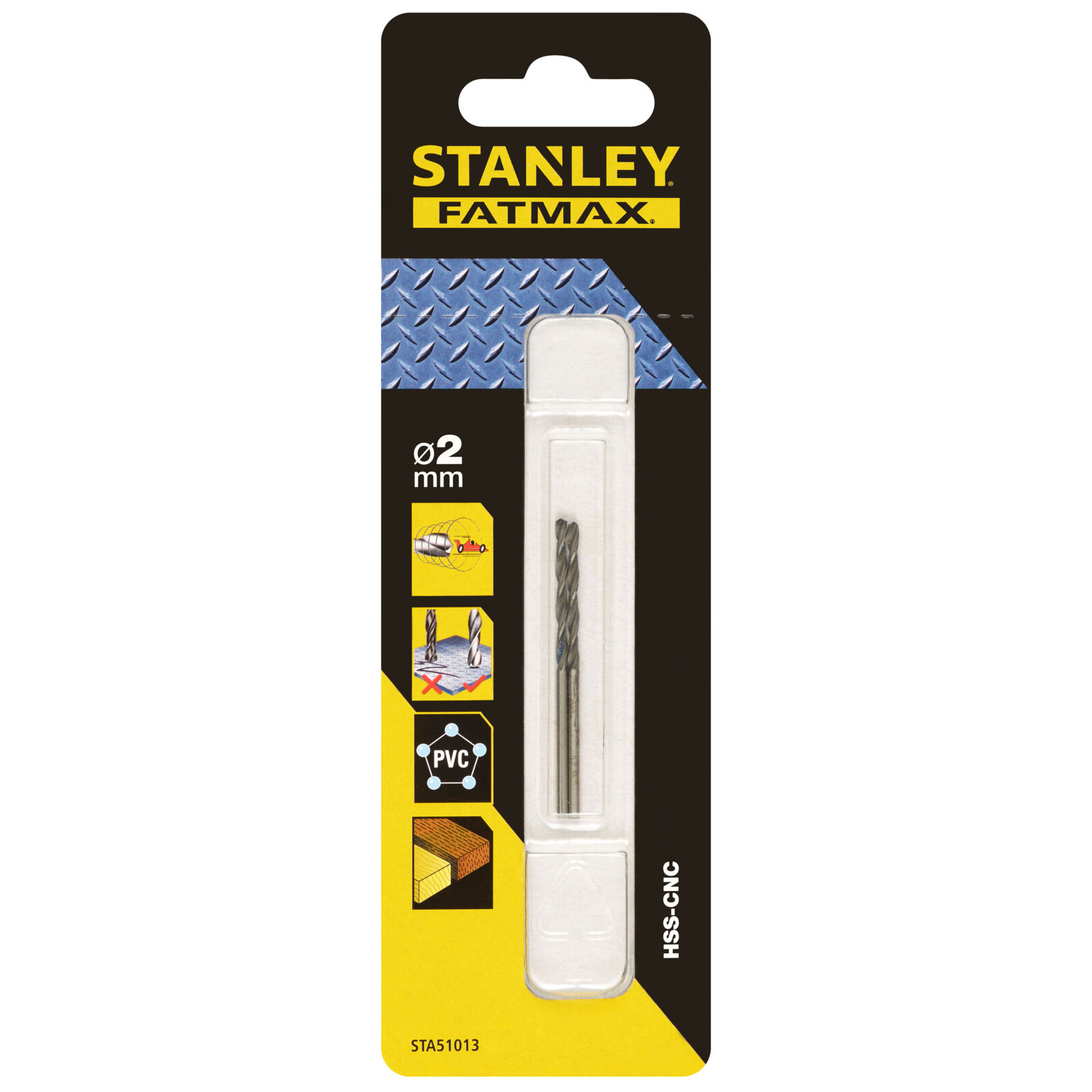 Metal Drill Bit Pilot Point 2 mm | Stanley