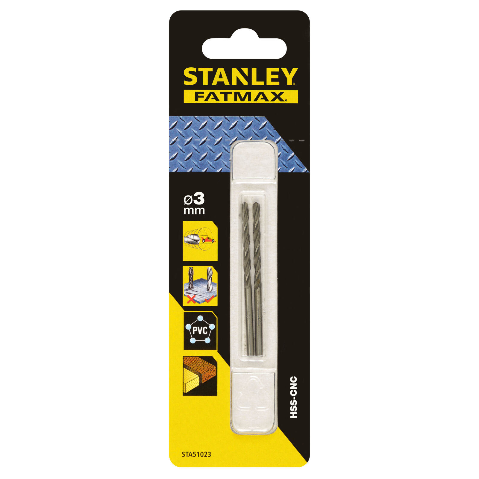 Metal Drill Bit Pilot Point 3 mm | Stanley