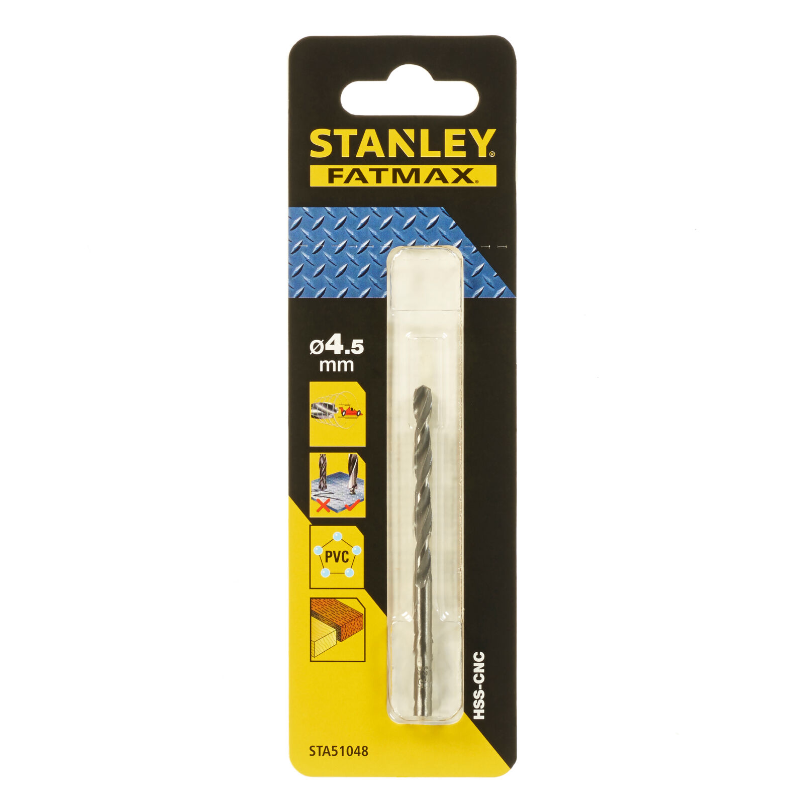 Metal Drill Bit Pilot Point 4.5 mm | Stanley