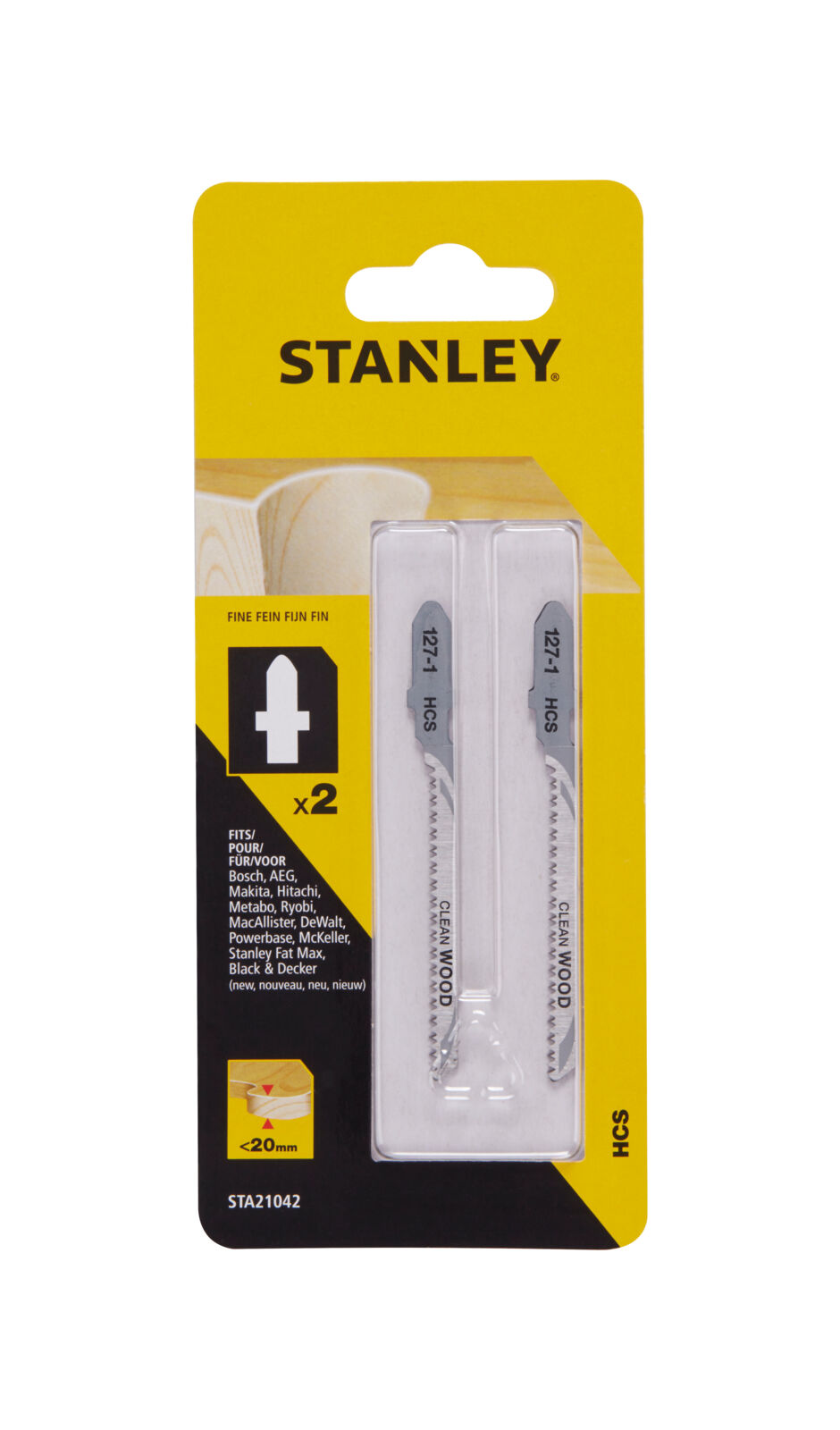 Sticksågsblad T-fäste, HCS | Stanley