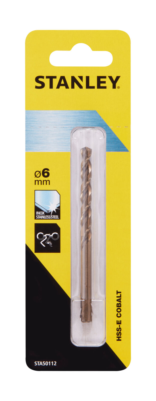 HSS-E cobalt metal drill bit 6 mm | Stanley