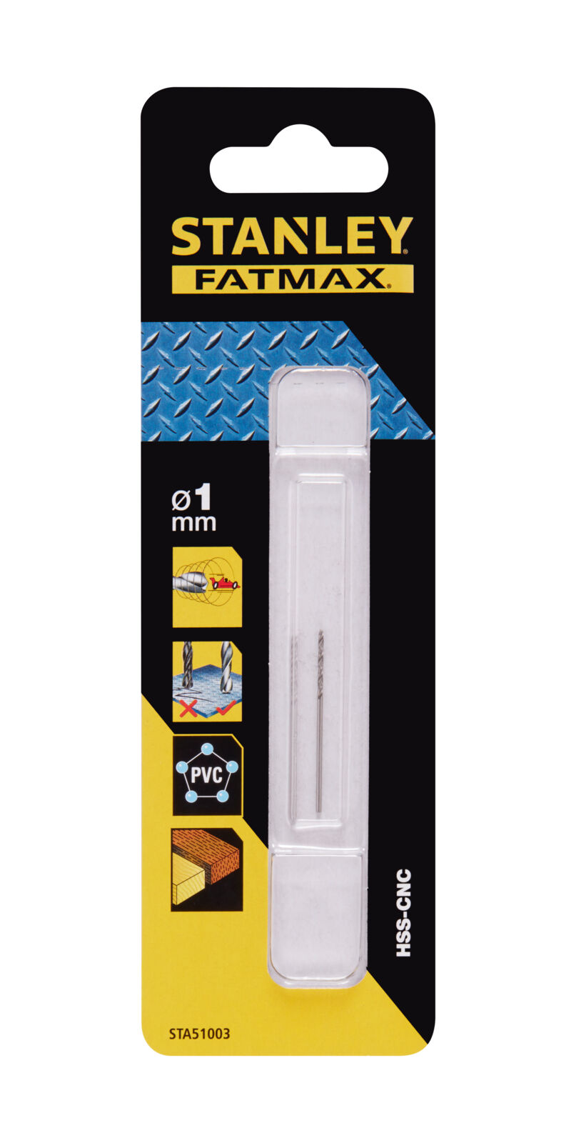 Metallborr HSS Pilot Point 1 mm | Stanley