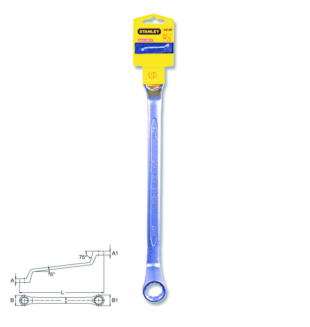 Ring spanner metric 20 x 22 mm | Stanley