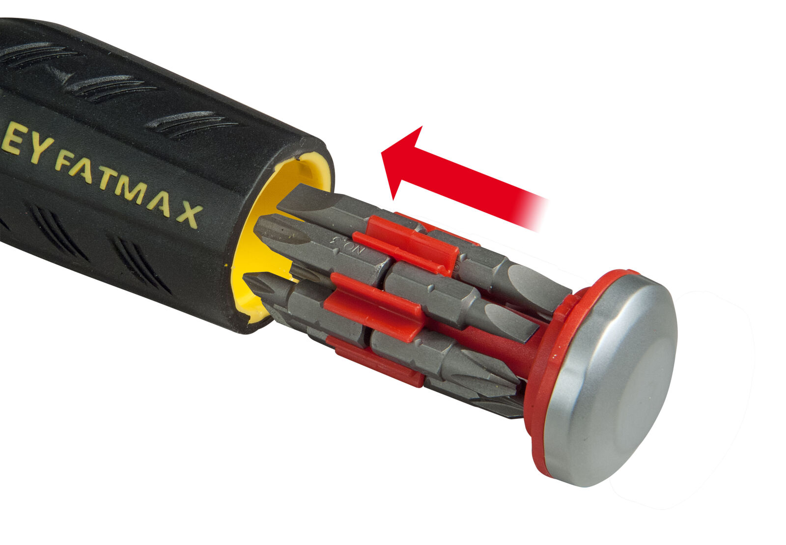 LED ratchet screwdriver with 12 bits | Stanley