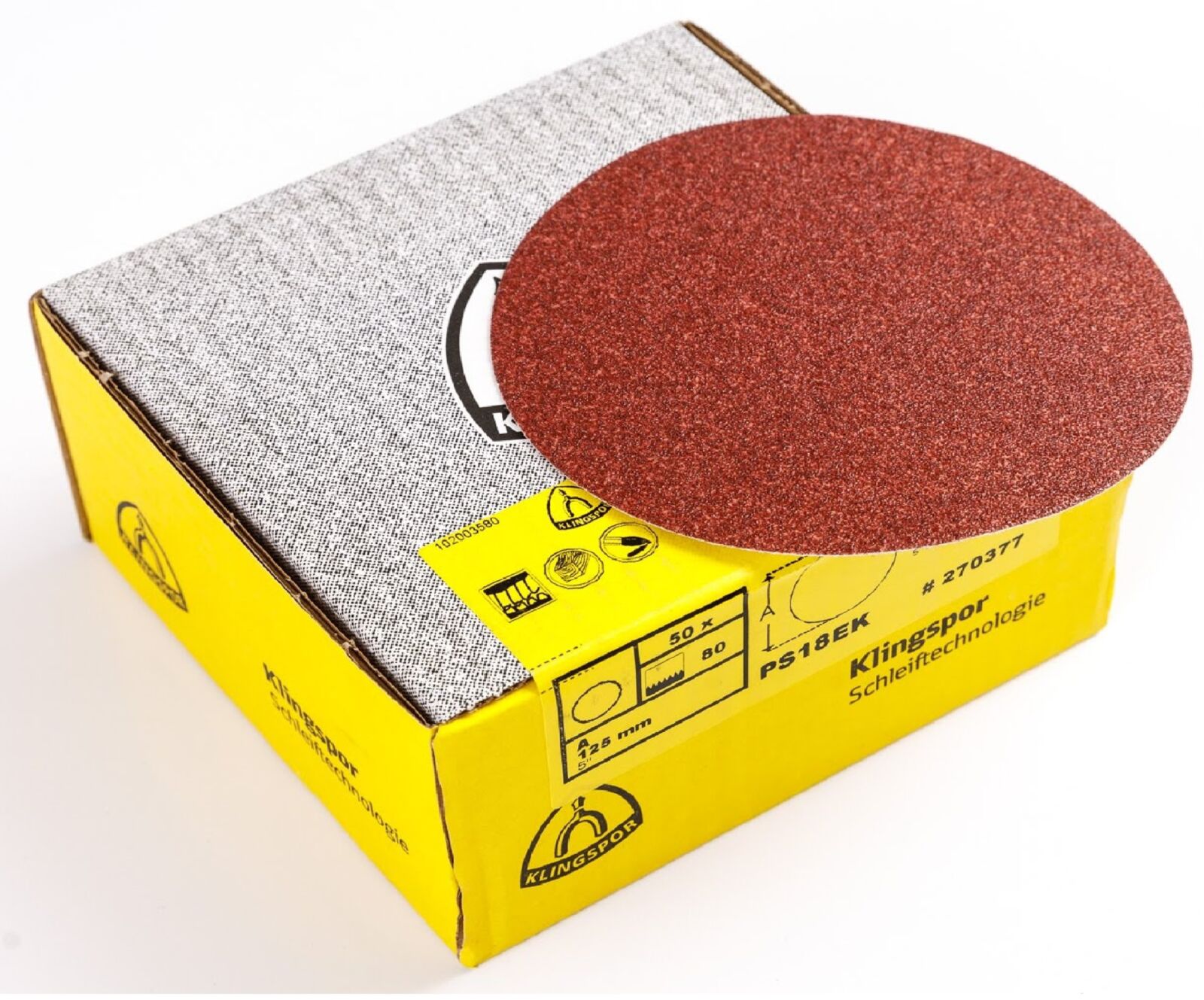 Självhäftande slipskivor Ø 125 mm K60 | Klingspor