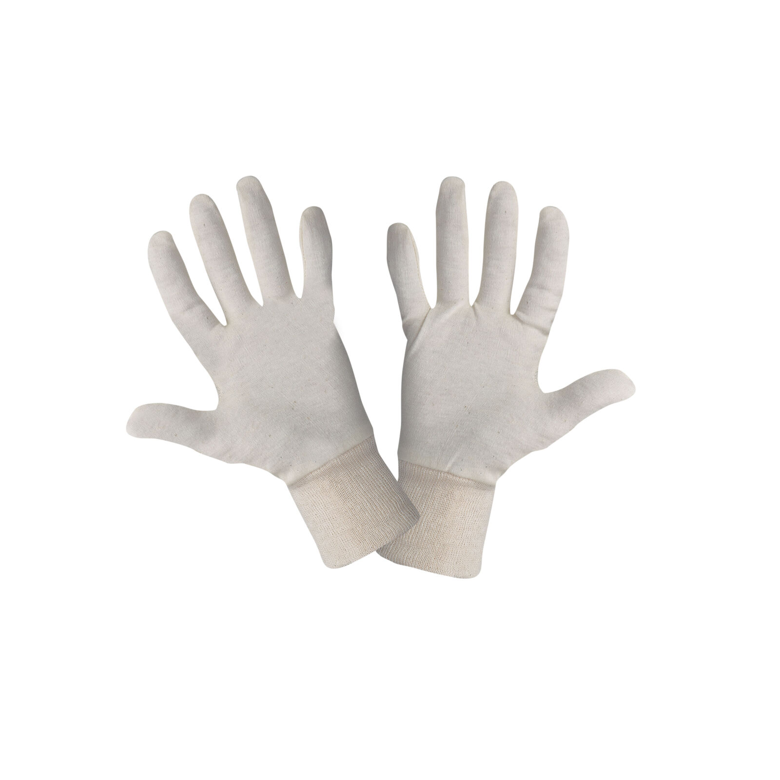 Bomullshandskar 12 par, beige arbetshandskar, CE, LAHTI