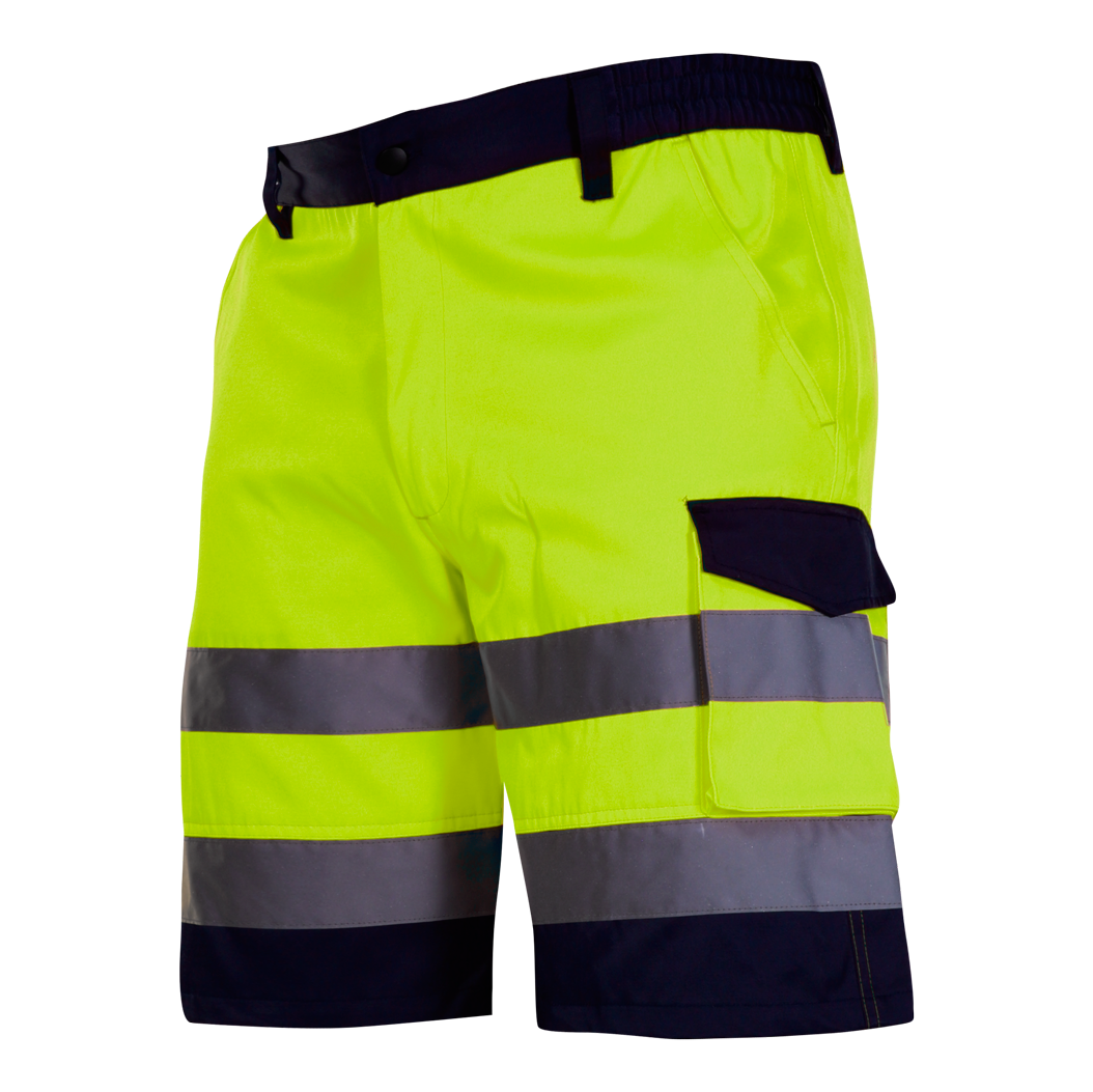Varselshorts gul storlek S, klass 1