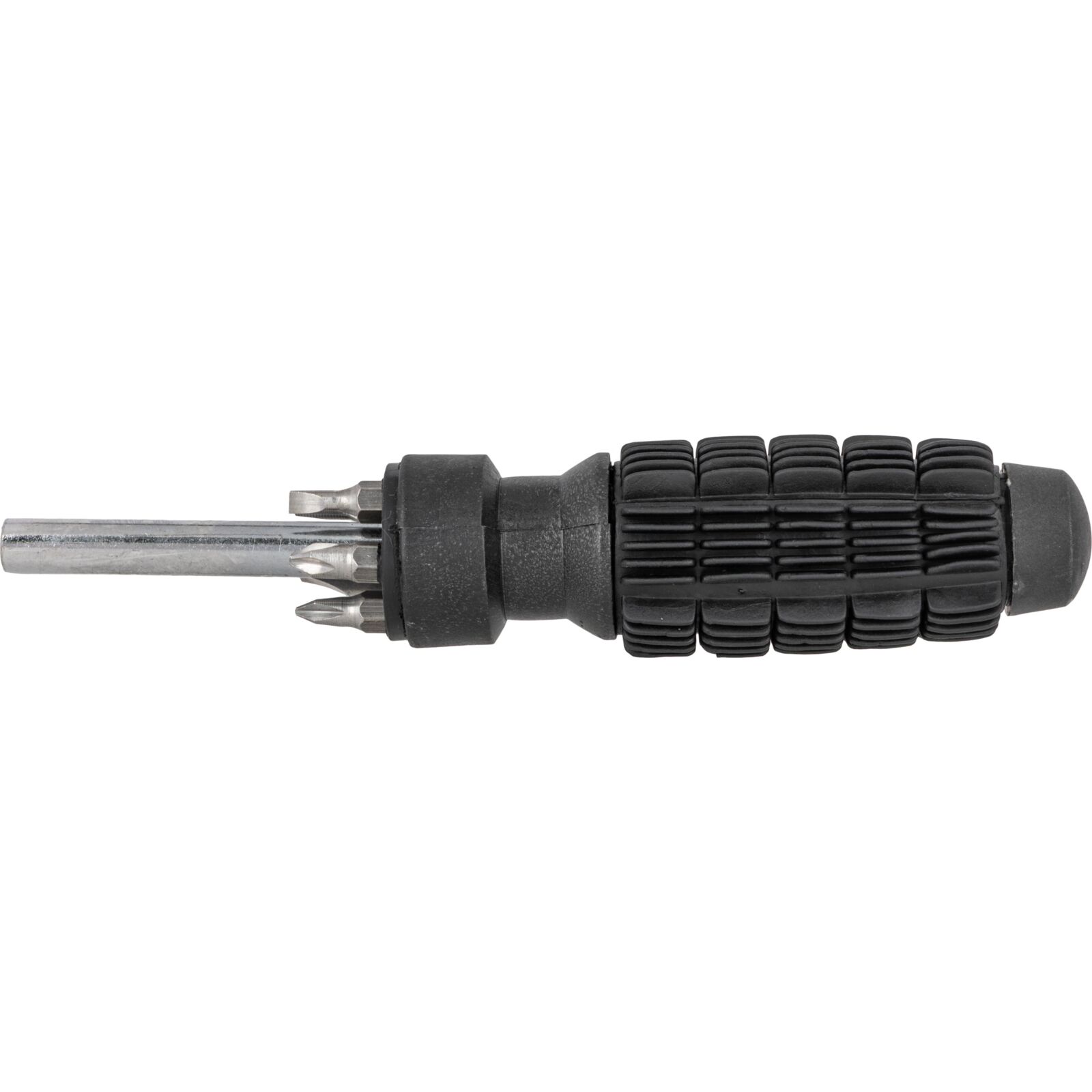Screwdriver with 5Bits with Ind. Storage Holes in Handle. .