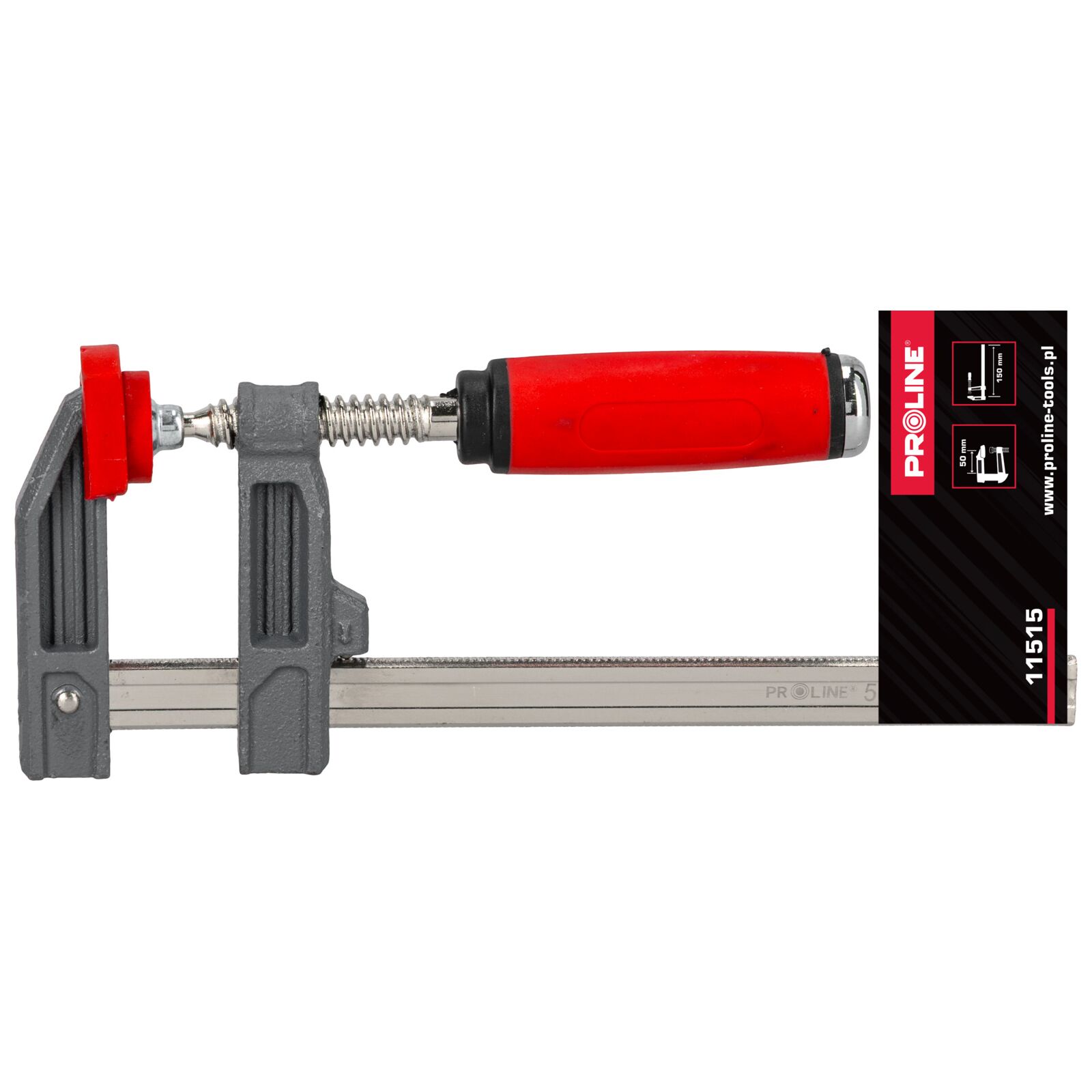 F Type Clamp with Lock 150 mm x 50 mm, Proline