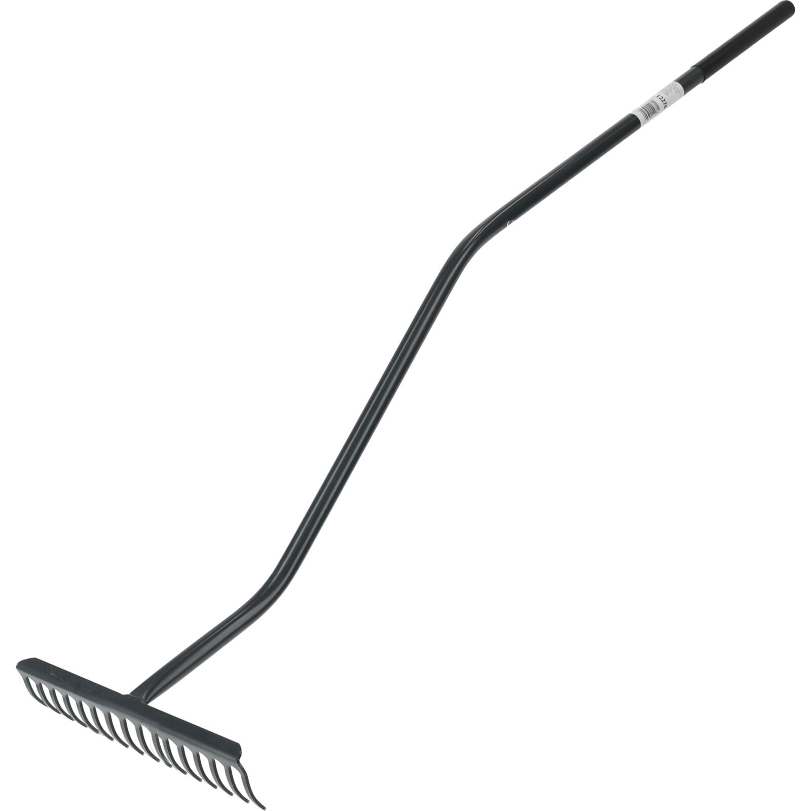 Garden Rake 16-Teeth Bent Metallskaft Graphite