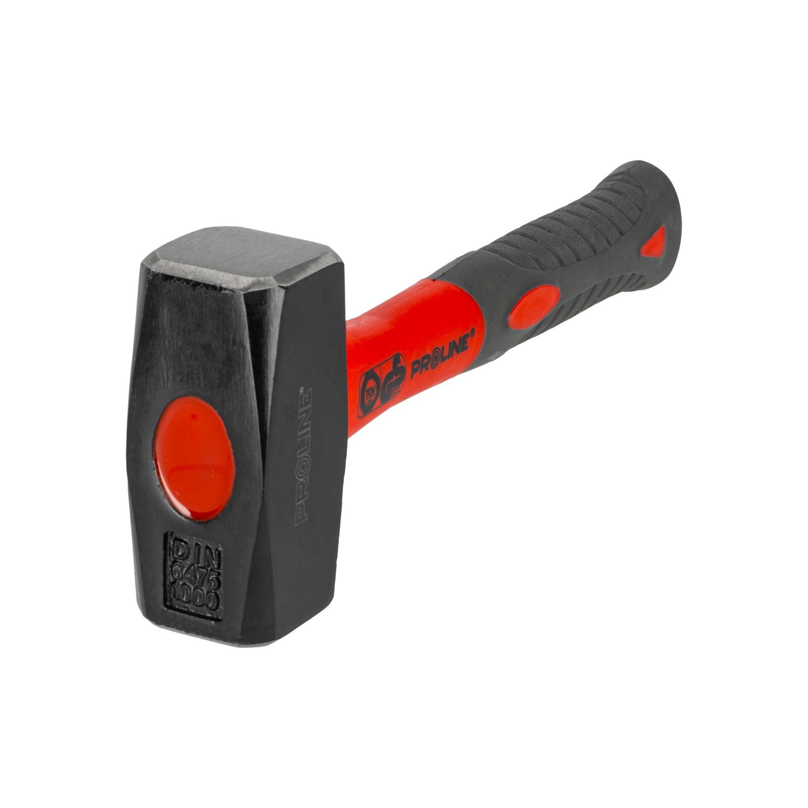 Stone Hammer 1.0 kg, Fibreglass Handle Coated 75%, Proline