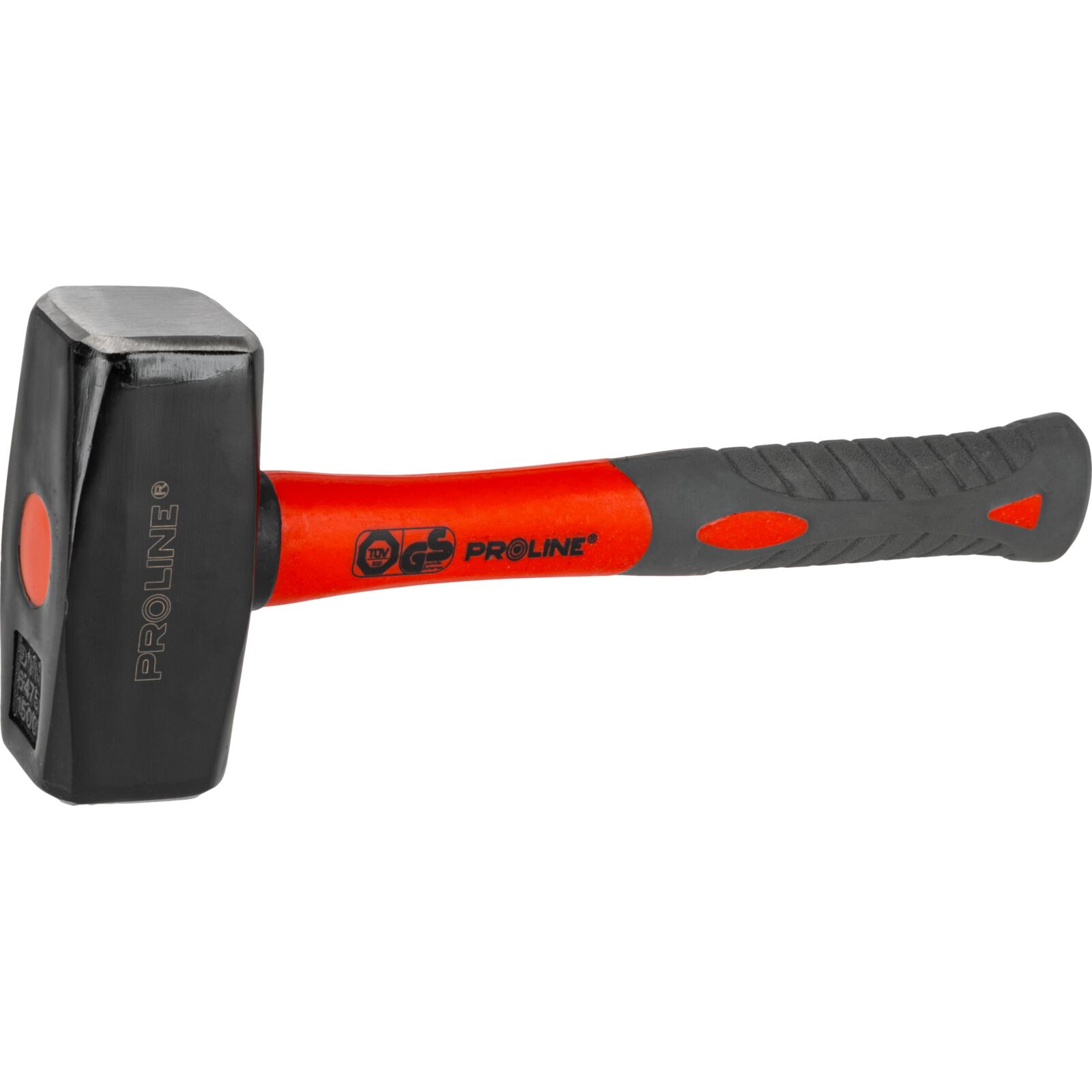 Stone Hammer 1, 5 kg, Fibreglass Handle Coated 75%, Gs Proline