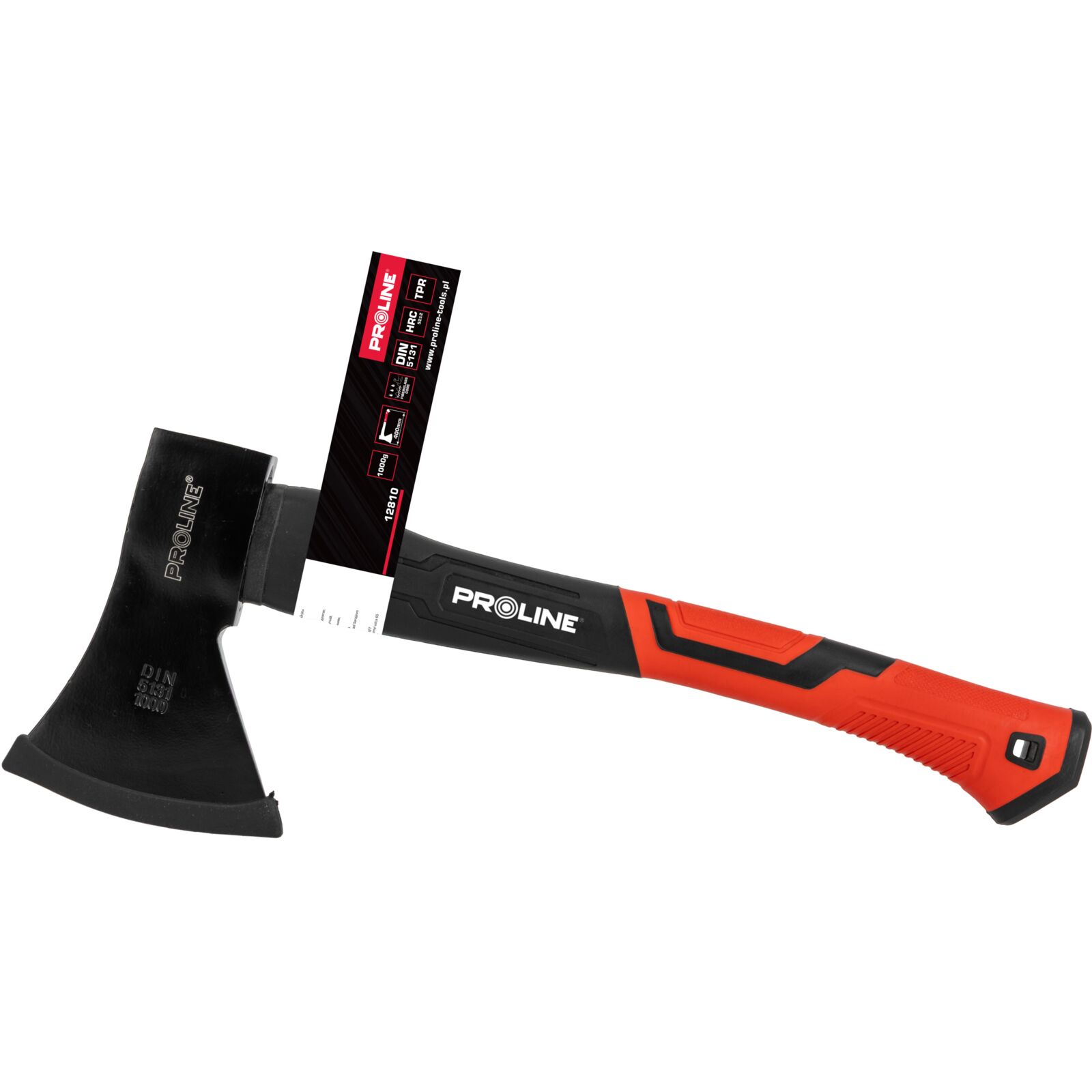 Hand Axe 1.0 kg, Fiberglass Handle 430 mm, Proline