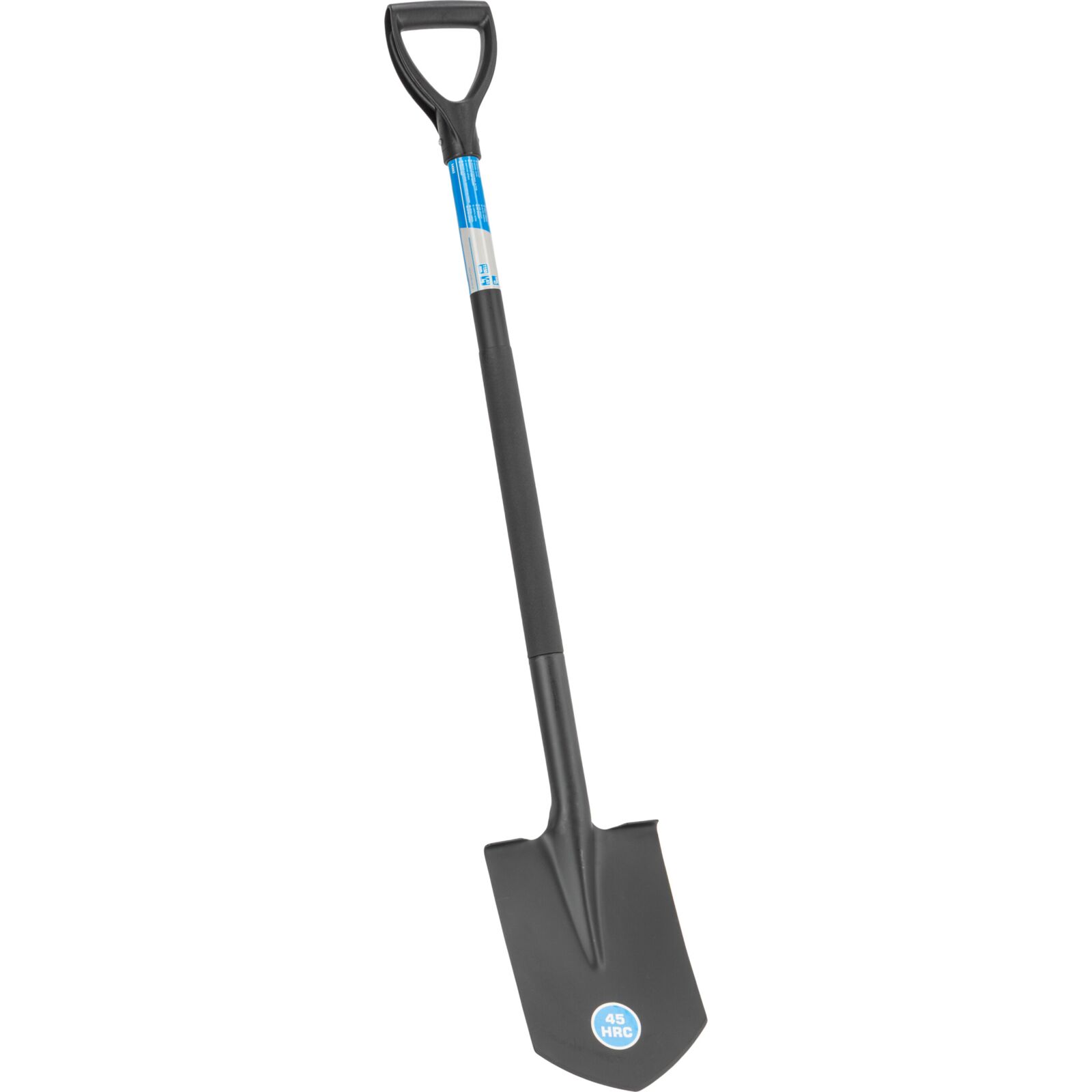 Spetsig spade, härdat stål, metallskaft 1150 mm