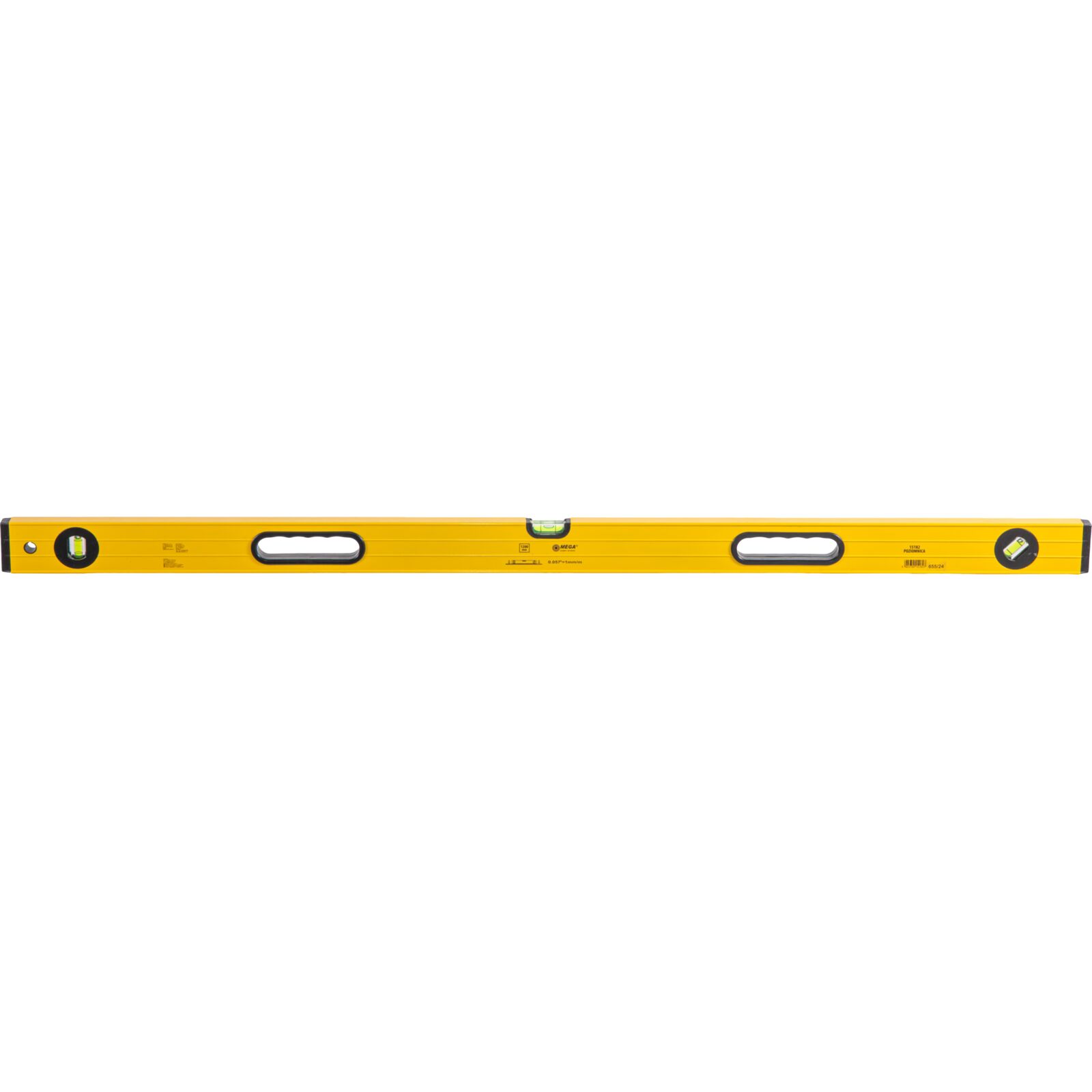 Vattenpass med handtag 1200 mm, 3 libeller