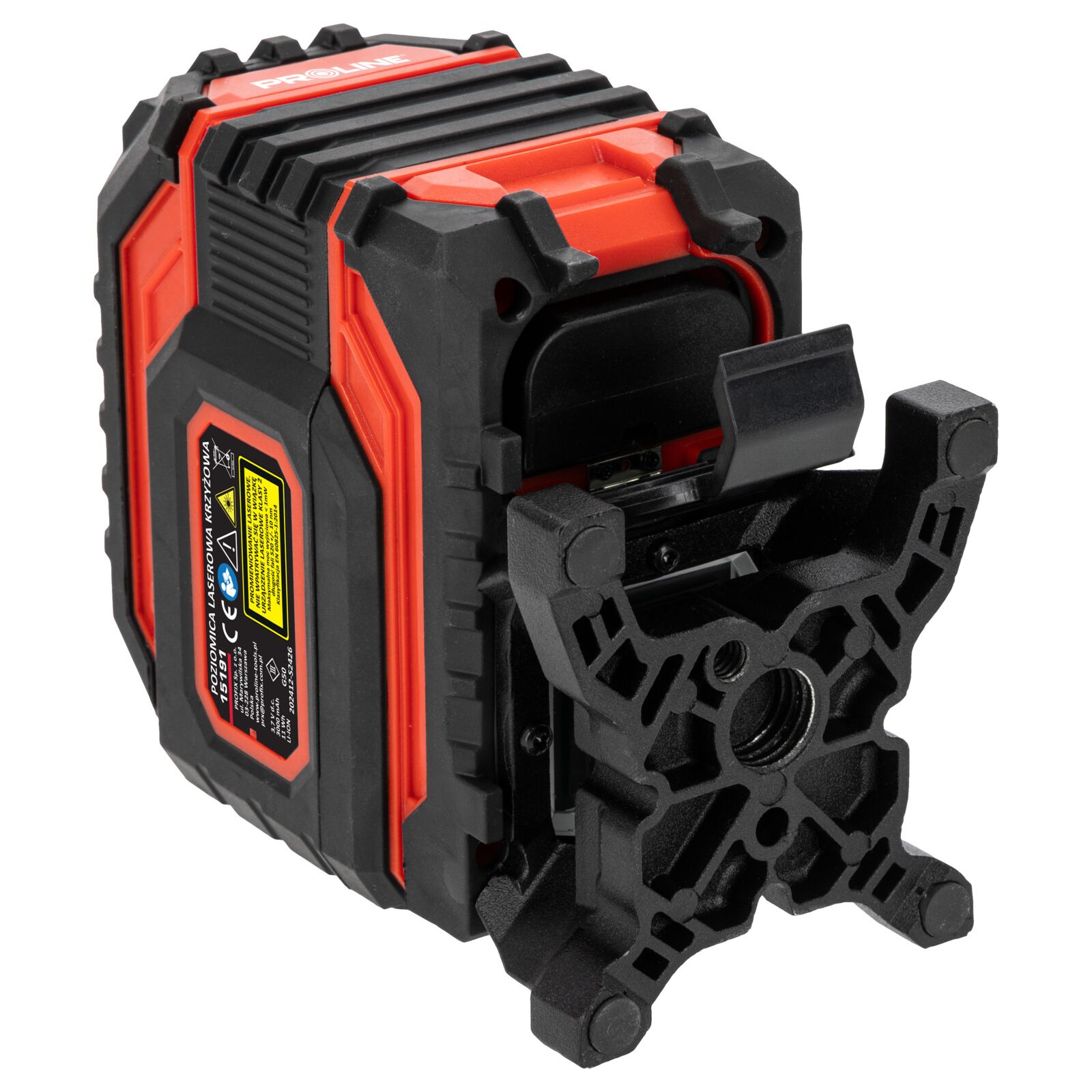 360° Green Cross Laser Level Kit 2D Self-Leveling, 2 Beams, Working Range 25m, Accuracy ±1.5 mm/5m, IP54, Li-Ion 3000mAh, 5/8 and 1/4 Tripod Threads, Proline