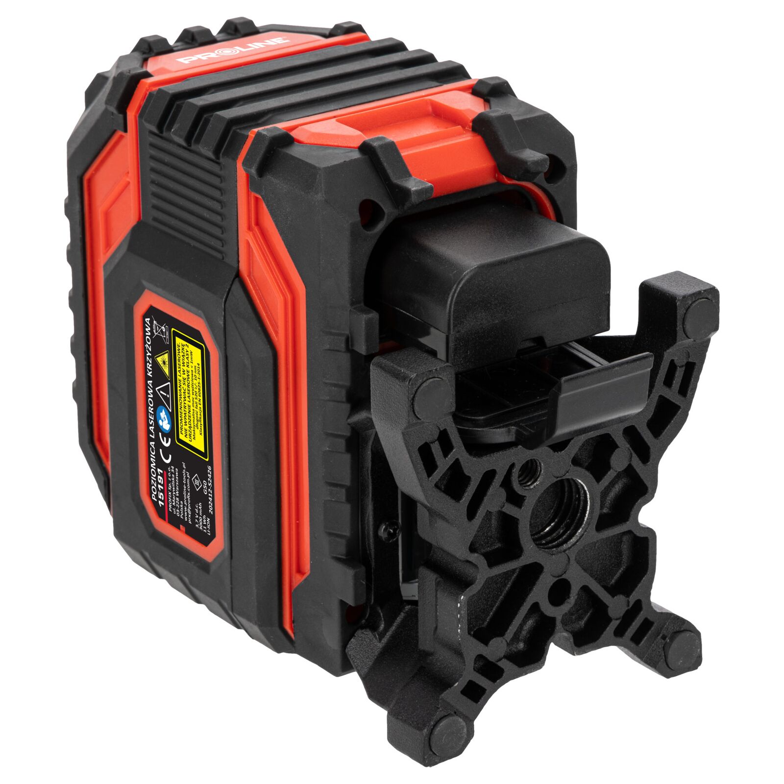 360° Green Cross Laser Level Kit 2D Self-Leveling, 2 Beams, Working Range 25m, Accuracy ±1.5 mm/5m, IP54, Li-Ion 3000mAh, 5/8 and 1/4 Tripod Threads, Proline