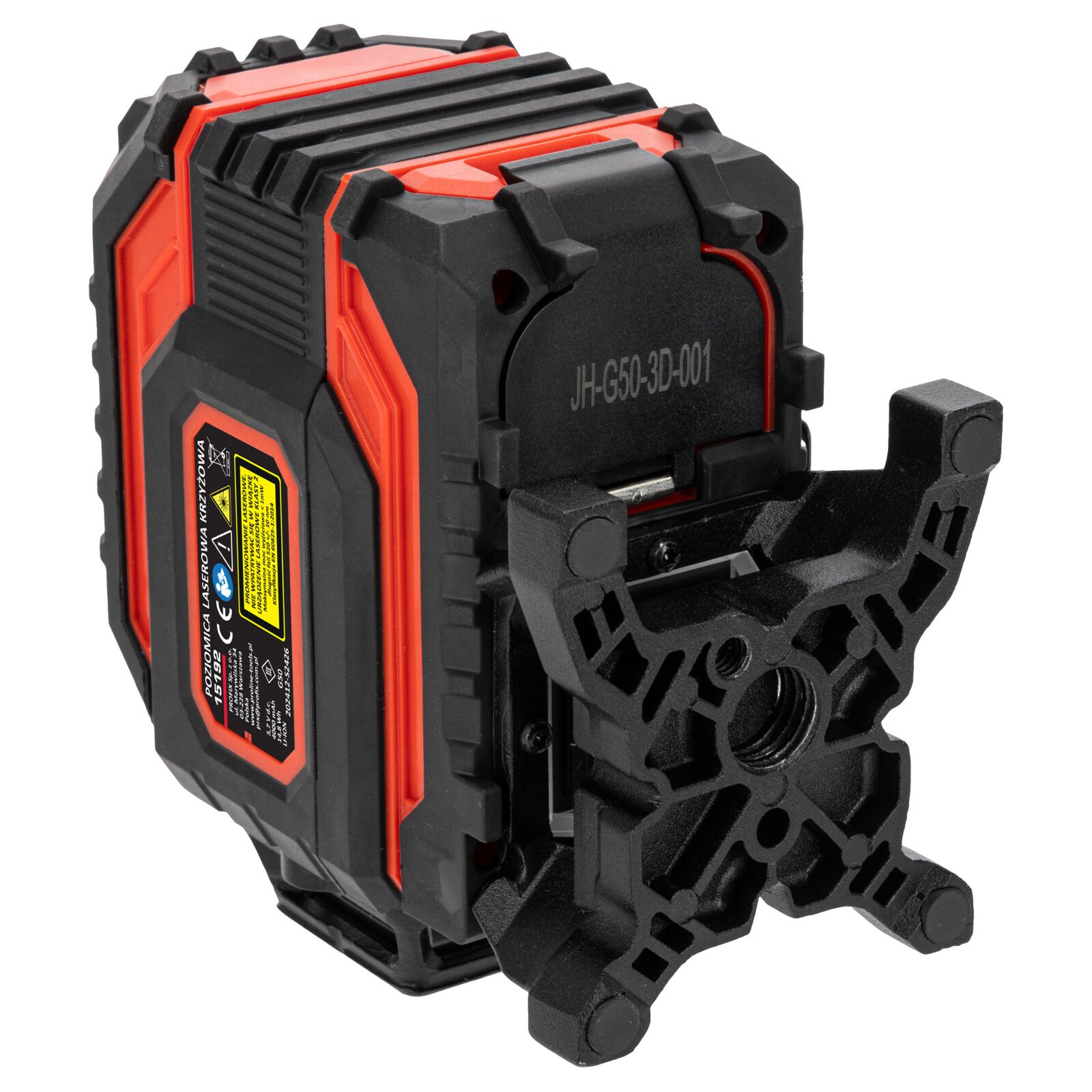 Laservattenpass 360° grönt korslaserkit 3D självinställande, 3 strålar, l=25m, ±1.5 mm/5m, IP54, Li-Ion 4000mAh, Proline