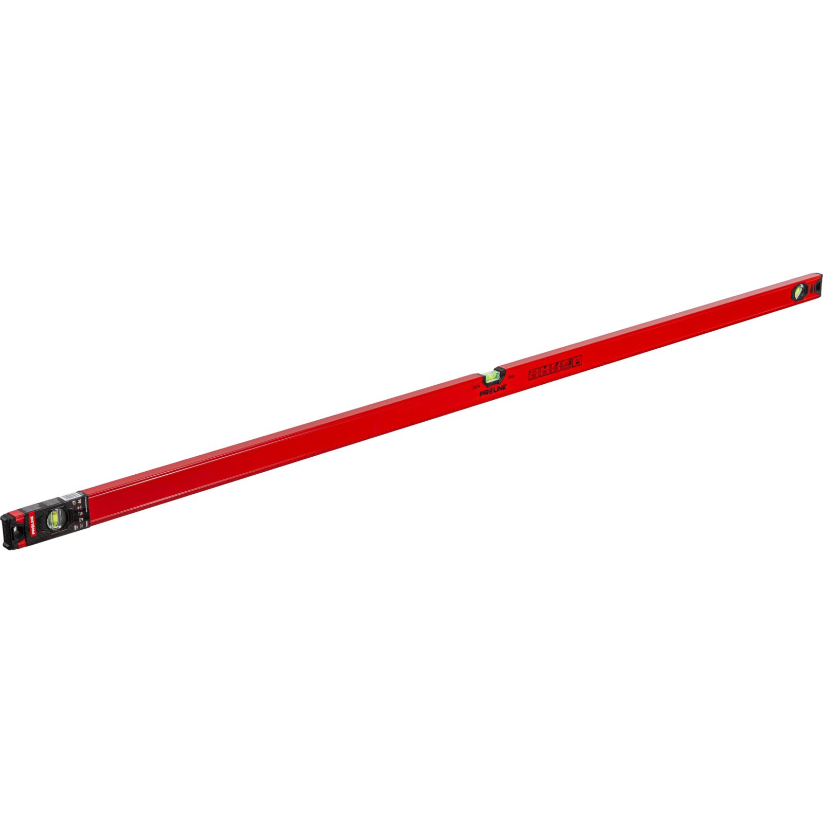 Vattenpass Standard 200 cm, 3 Libeller, 1 mm/m Noggrannhet, Proline