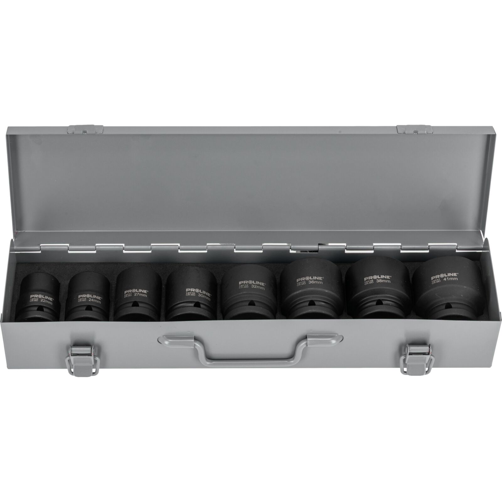 Impact Socket set 8 pcs 3/422-41 mm CRV-MO, Proline