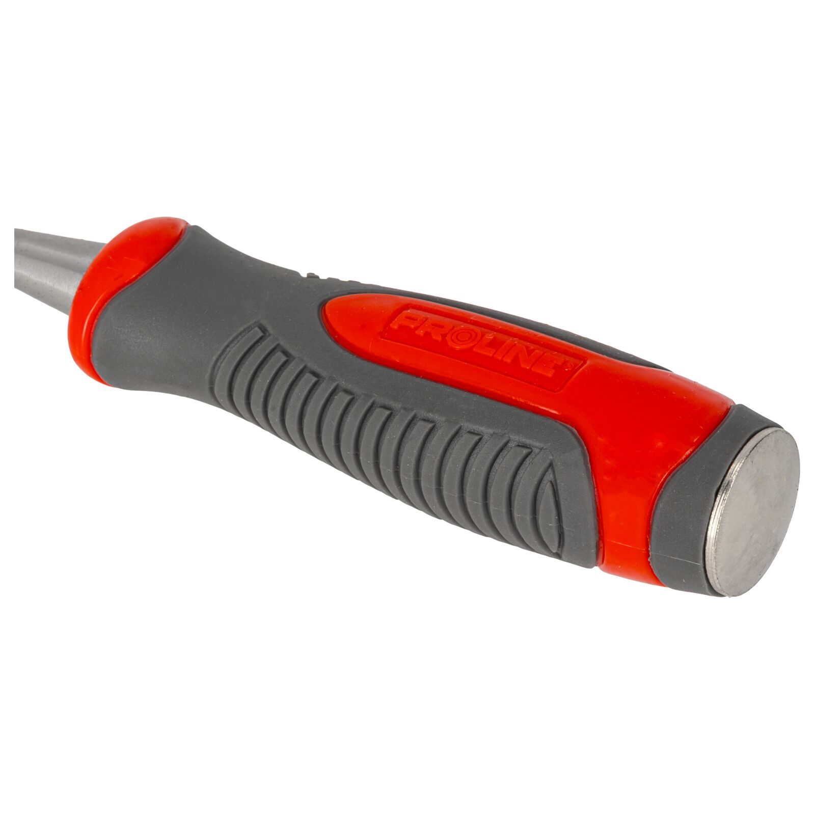 Stämjärn för trä 12 mm, Platt, Förstärkt, Chrome-Vanadium 60 HRC, Hantag av Kompositmaterial (TPR), Halkfri Yta, Proline