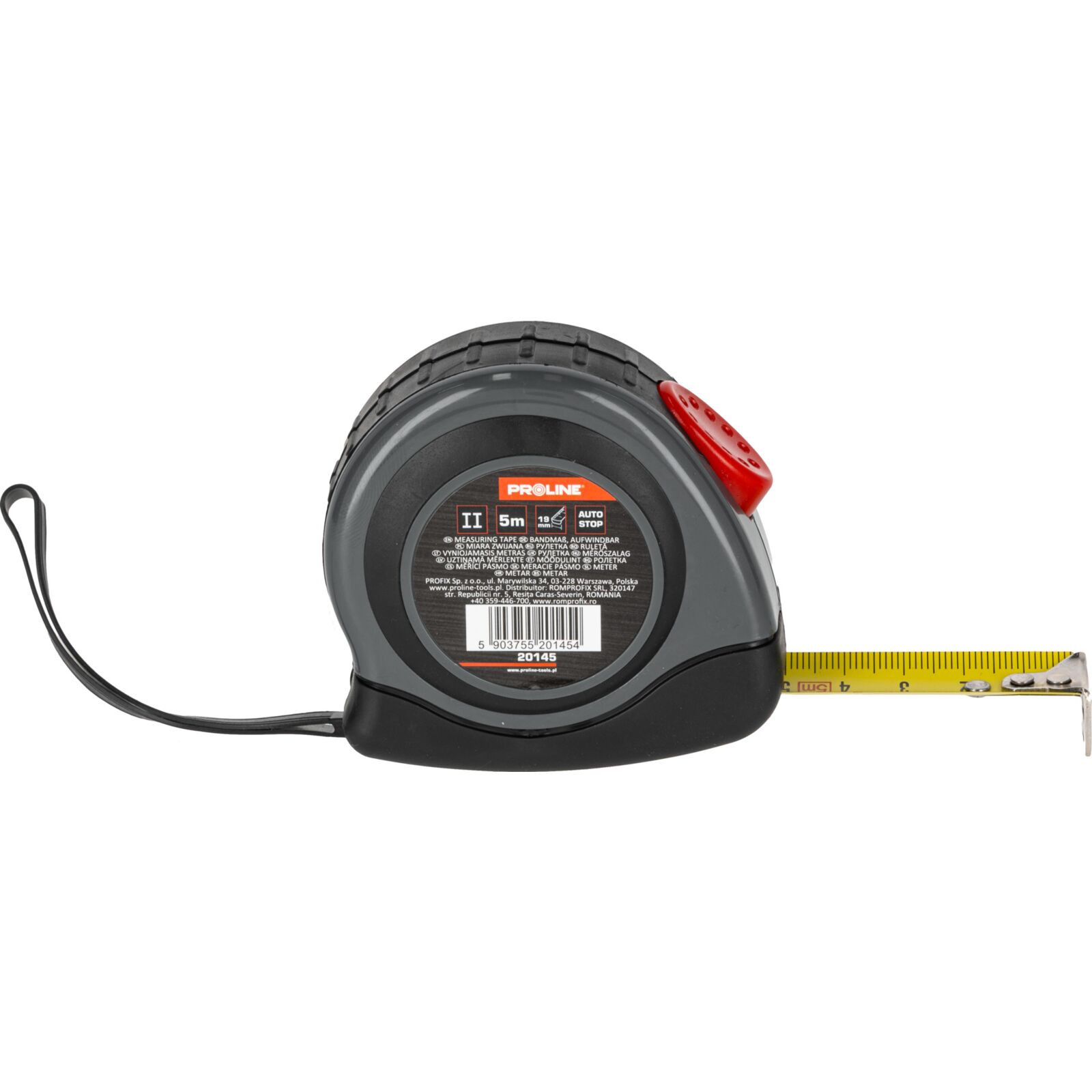 Measuring tape 5 m x 19 mm, tape lock