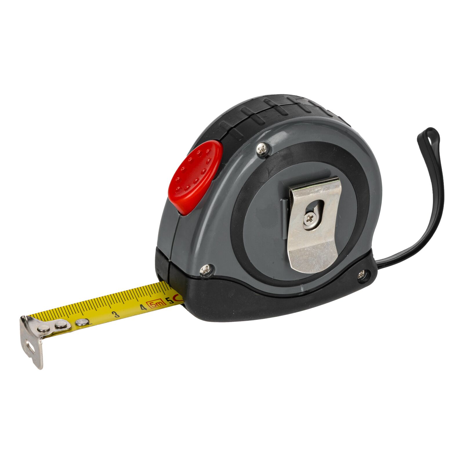 Measuring Tape 5m/19m, Rubber Case, Automatic Lock, Proline
