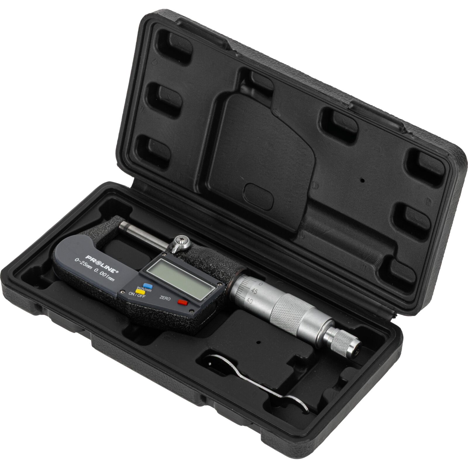 Mikrometer Elektronisk 0-25 mm, Noggrannhet 0, 001 mm, CE, Proline