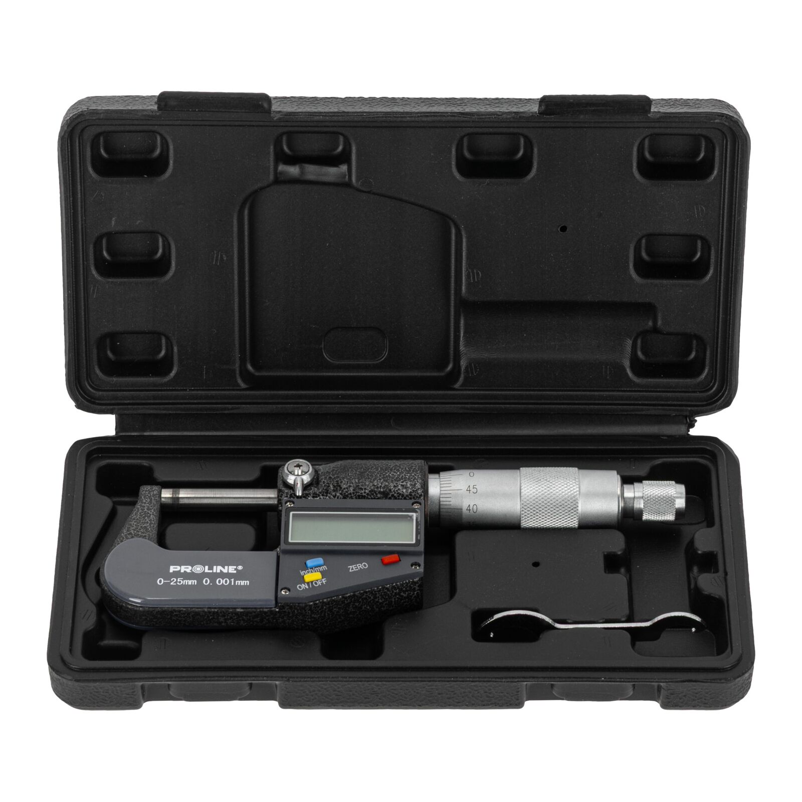 Mikrometer Elektronisk 0-25 mm, Noggrannhet 0, 001 mm, CE, Proline
